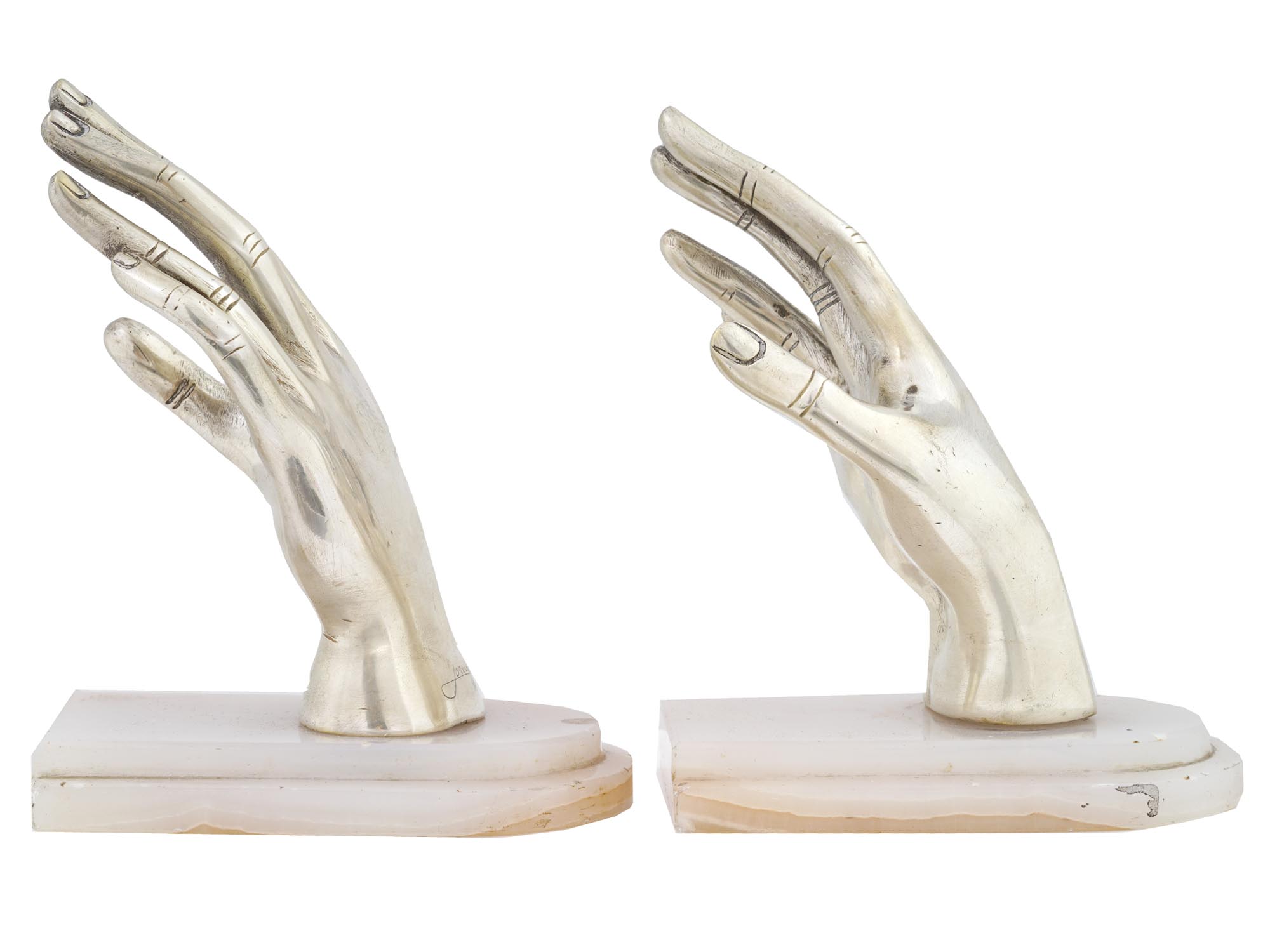 LIMITED EDITION HAND BOOKENDS BY LORENZO QUINN PIC-6