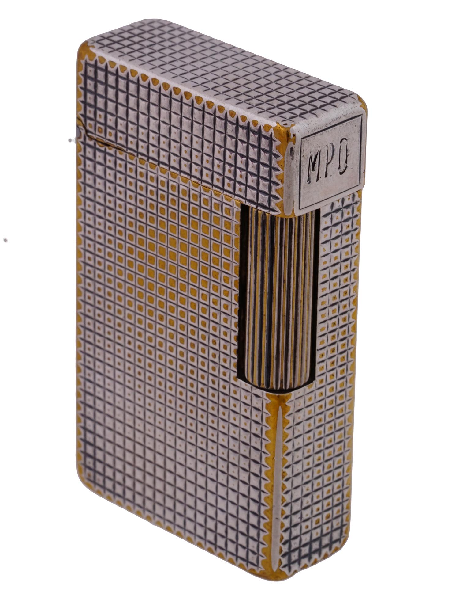 ST DUPONT LIGNE 1 SILVER PLATED POCKET LIGHTER IOB PIC-1