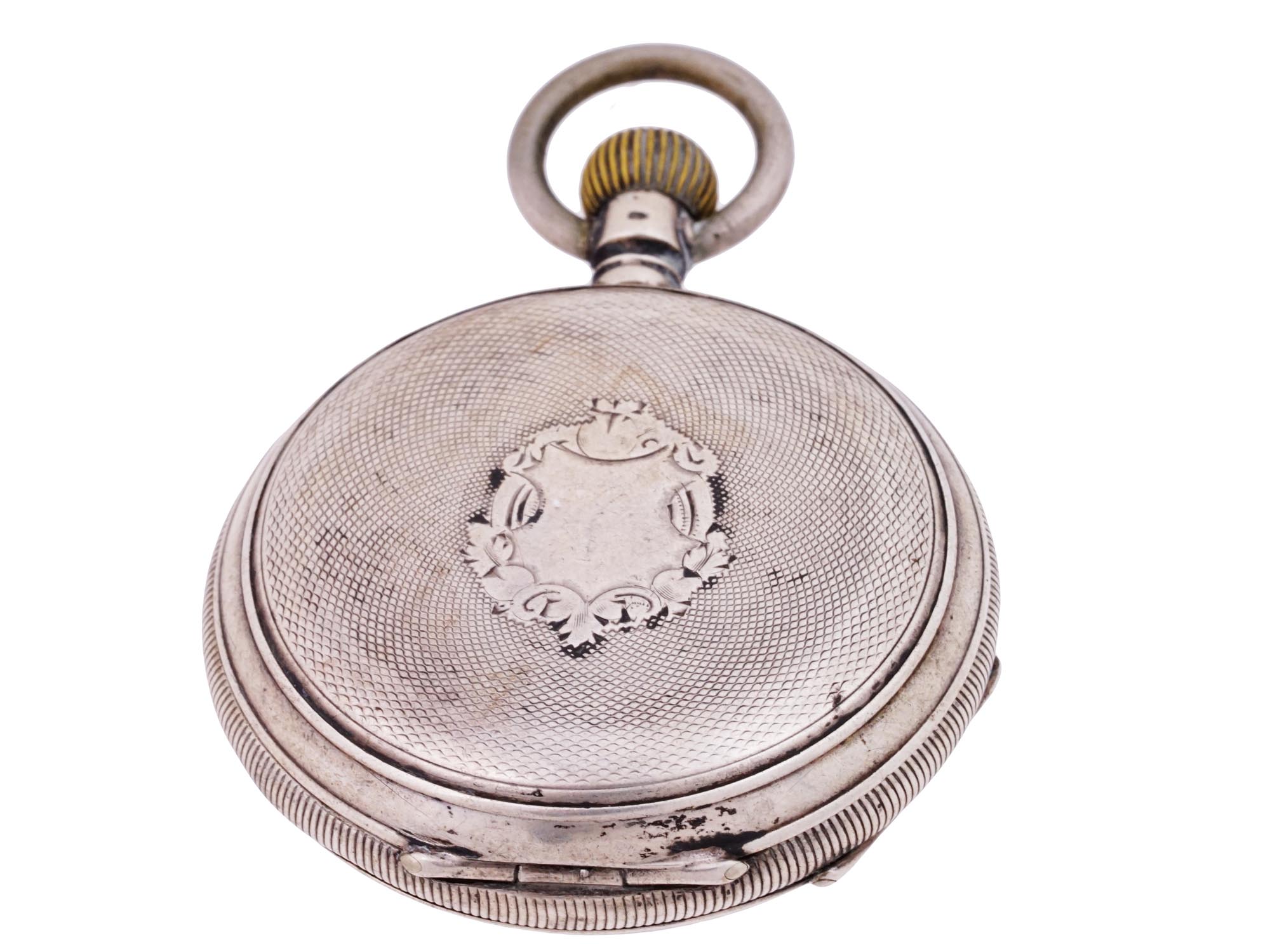 ANTIQUE SWISS CONTINENTAL SILVER POCKET WATCH C 1910 PIC-1