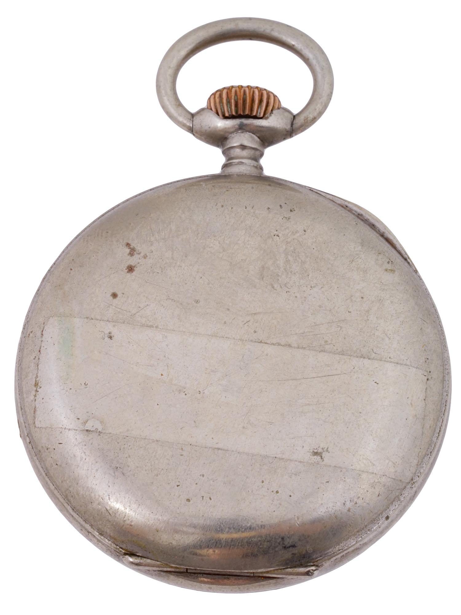 EARLY 20TH C SWISS OMEGA OPEN FACE POCKET WATCH PIC-2