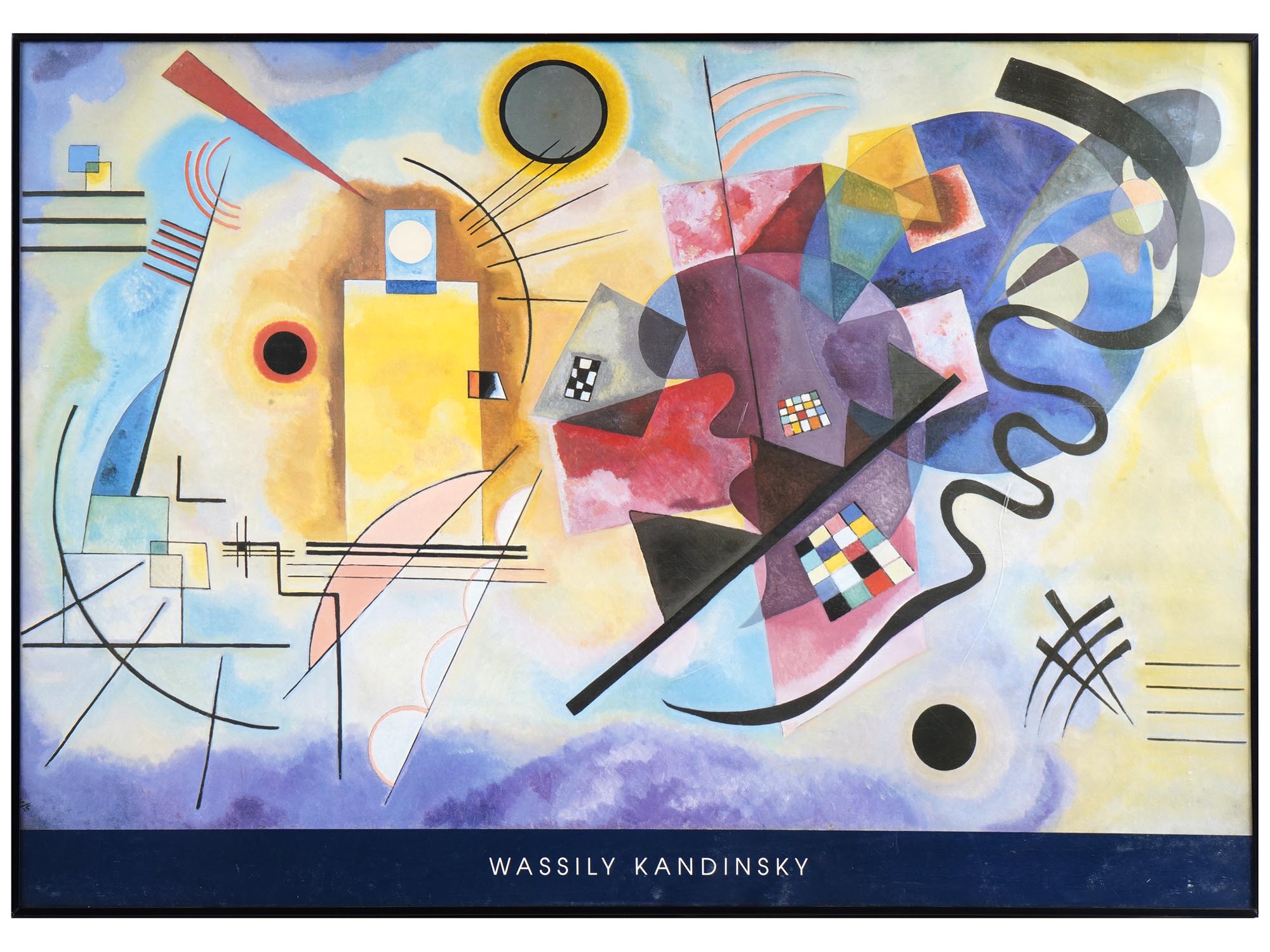 RUSSIAN ABSTRACT LITHOGRAPH BY WASSILY KANDINSKY PIC-0