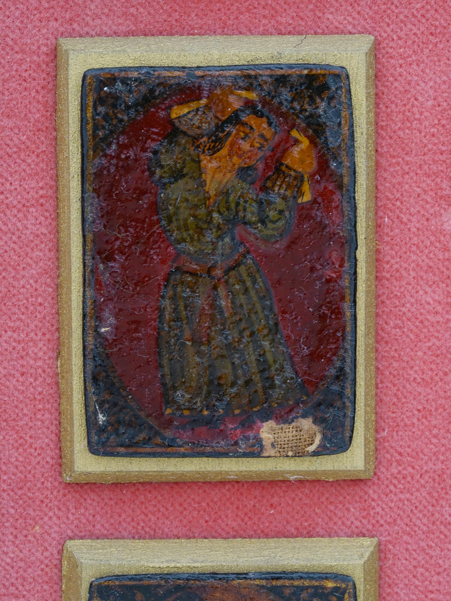 ANTIQUE PERSIAN QAJAR PAPIER MACHE PLAYING CARDS PIC-4