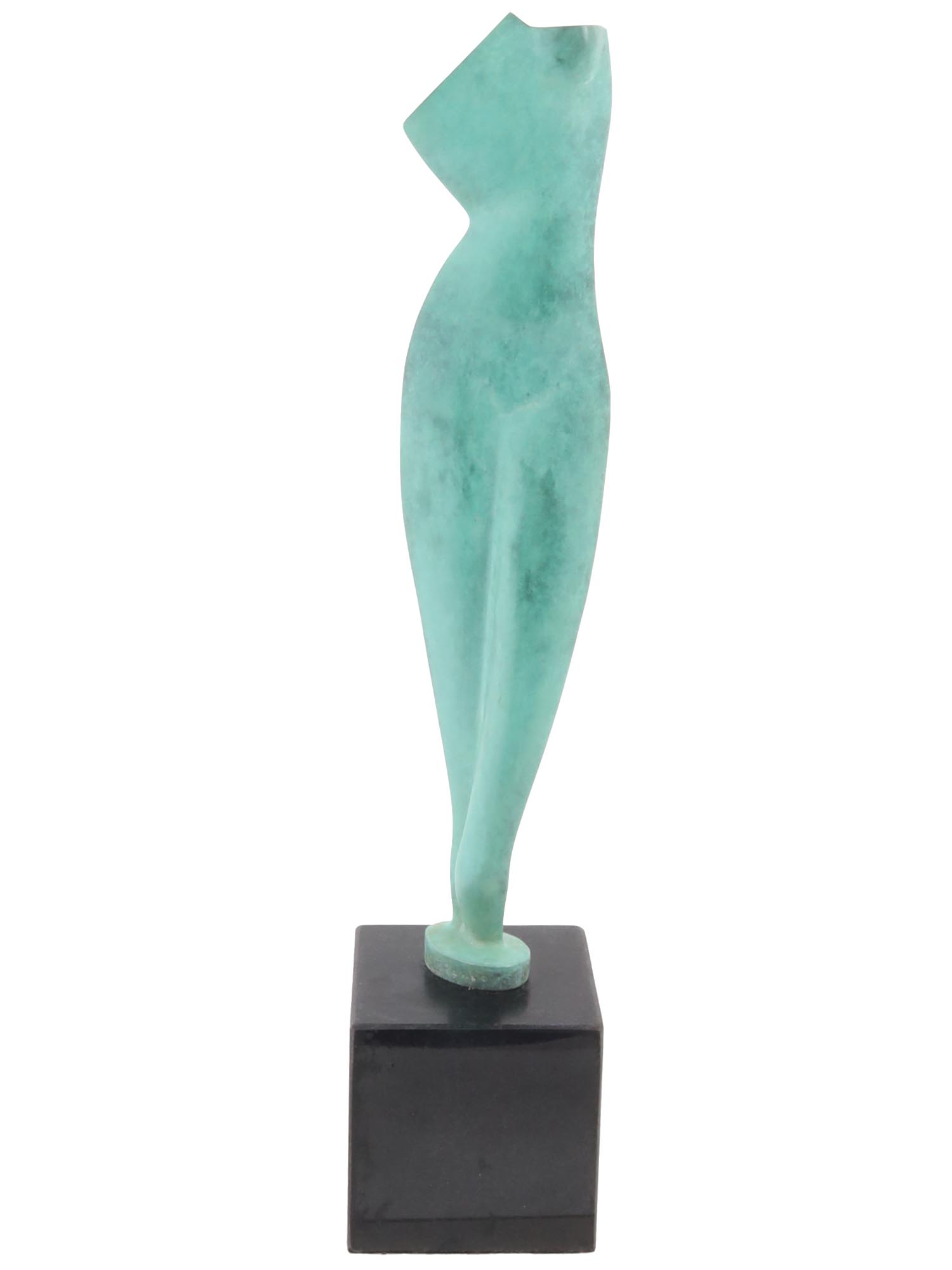 BRONZE FEMALE NUDE FIGURE BY ALEXANDER ARCHIPENKO PIC-0