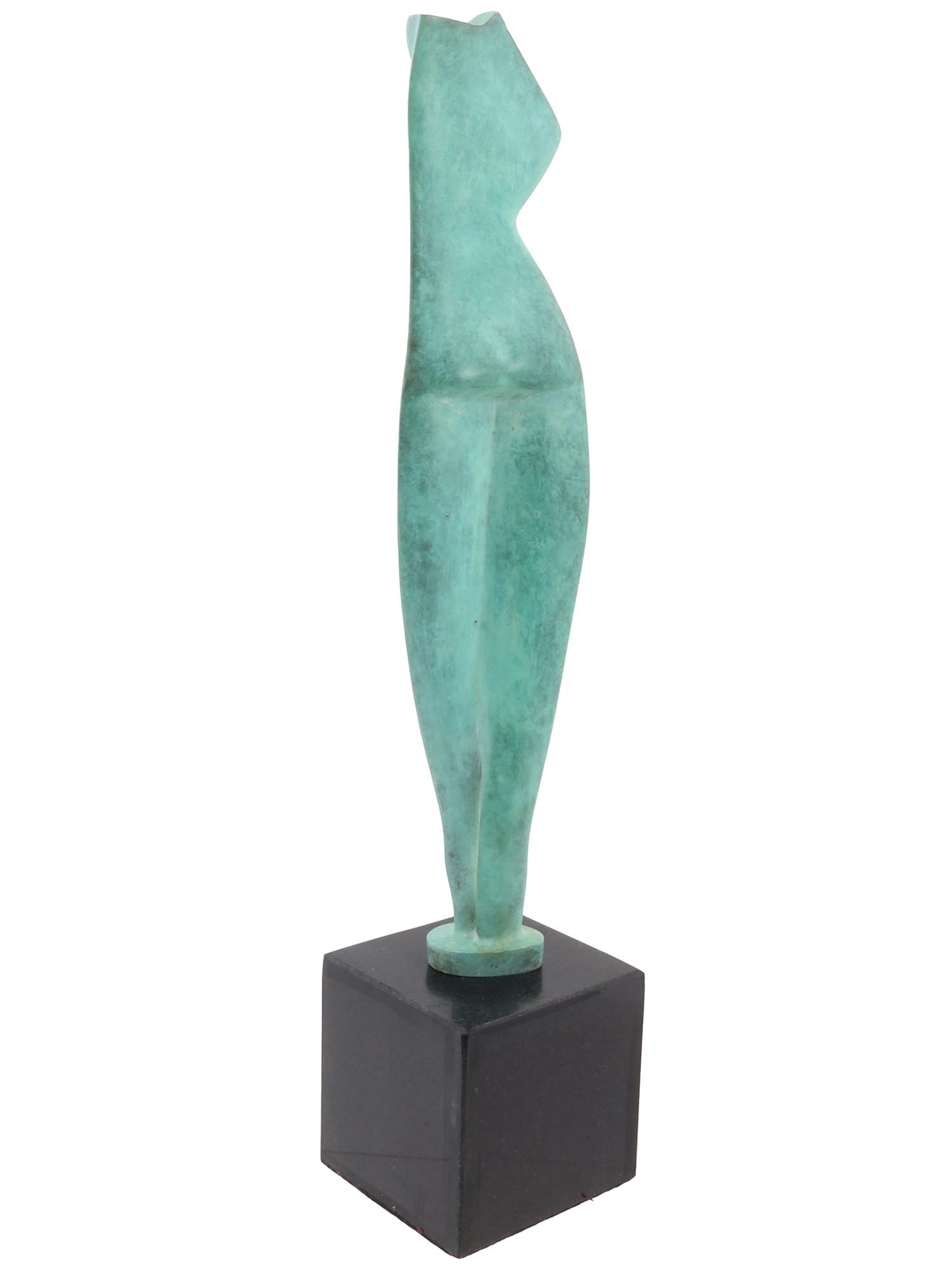 BRONZE FEMALE NUDE FIGURE BY ALEXANDER ARCHIPENKO PIC-4