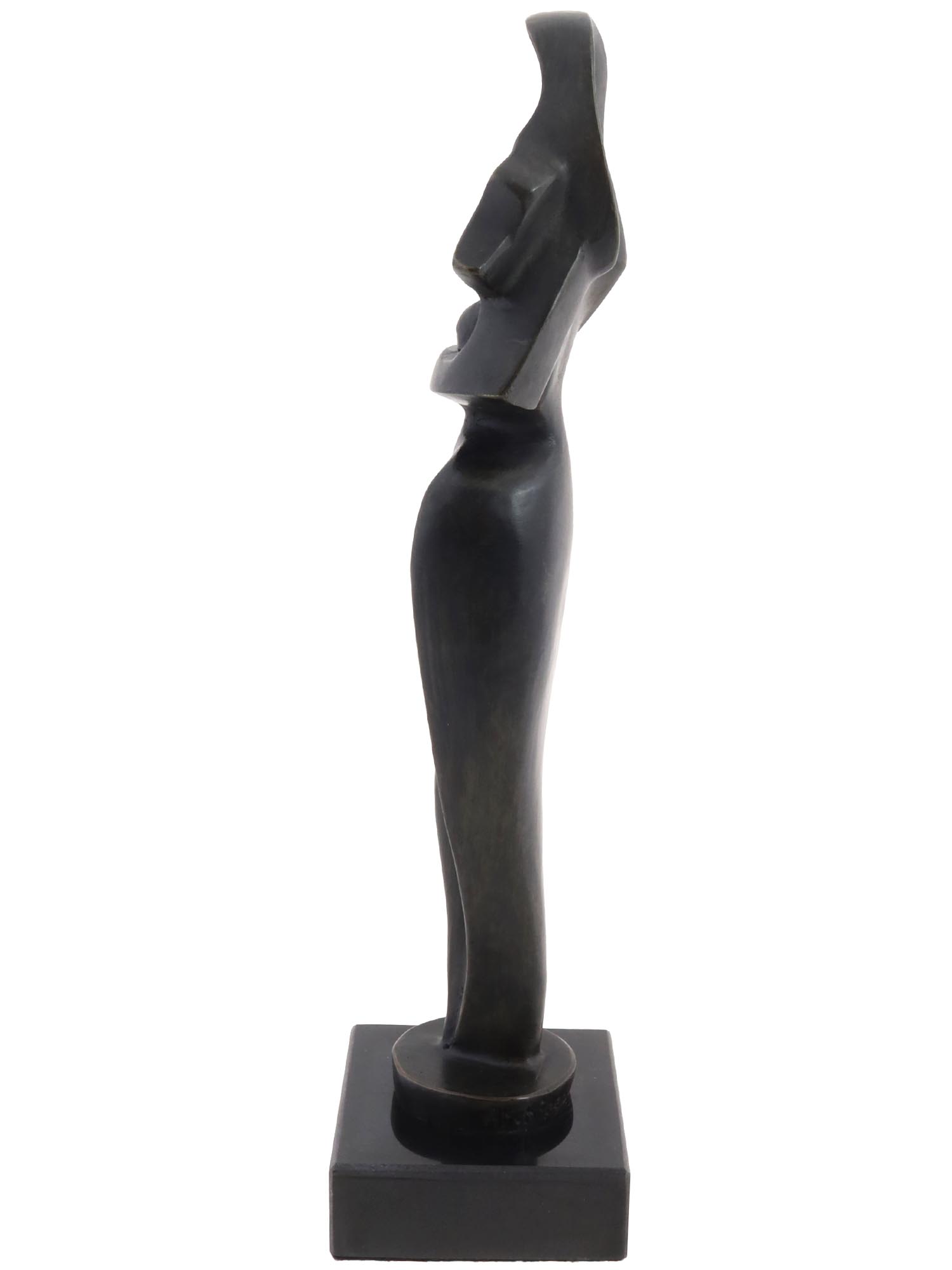 BRONZE FEMALE NUDE FIGURE BY ALEXANDER ARCHIPENKO PIC-4