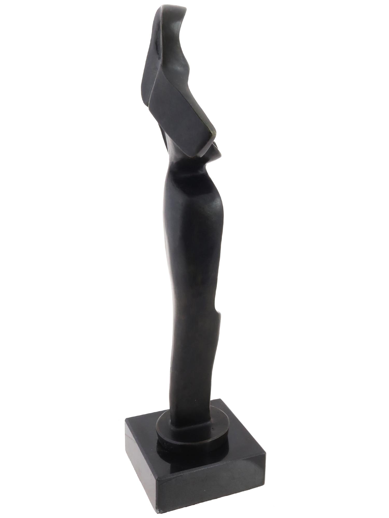 BRONZE FEMALE NUDE FIGURE BY ALEXANDER ARCHIPENKO PIC-5