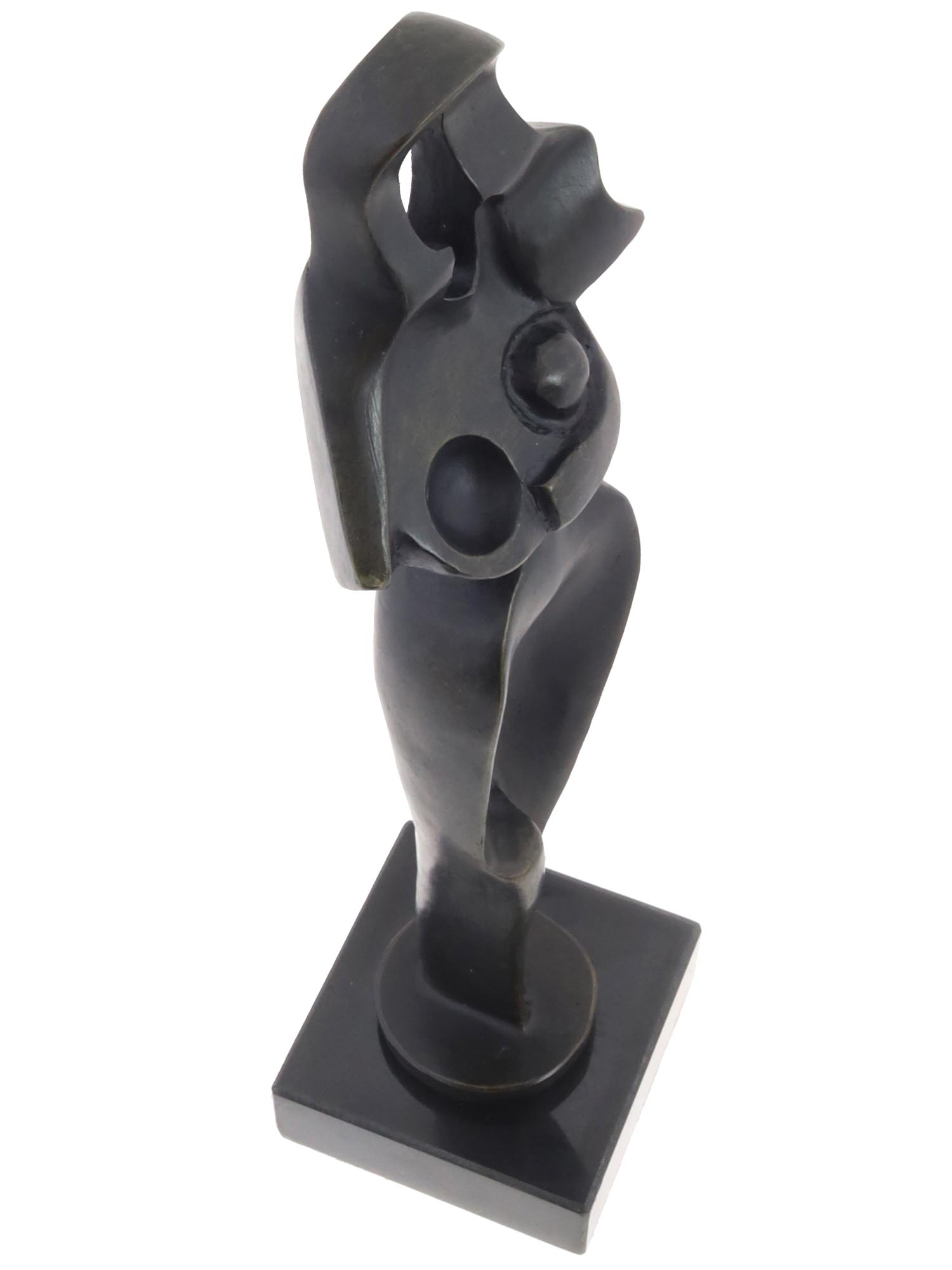 BRONZE FEMALE NUDE FIGURE BY ALEXANDER ARCHIPENKO PIC-6