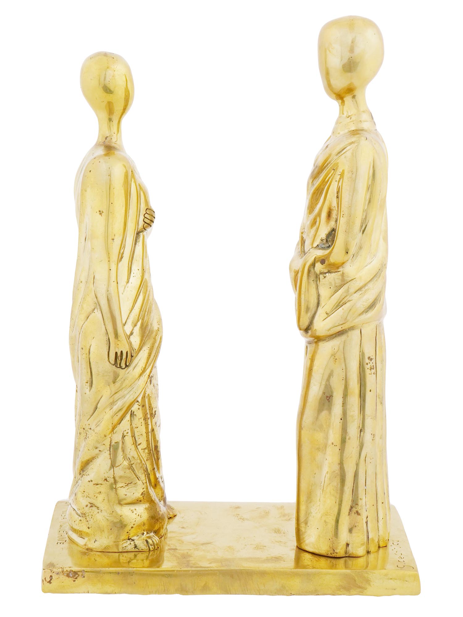 ITALIAN GILT BRONZE SCULPTURE BY GIORGIO DE CHIRICO PIC-3