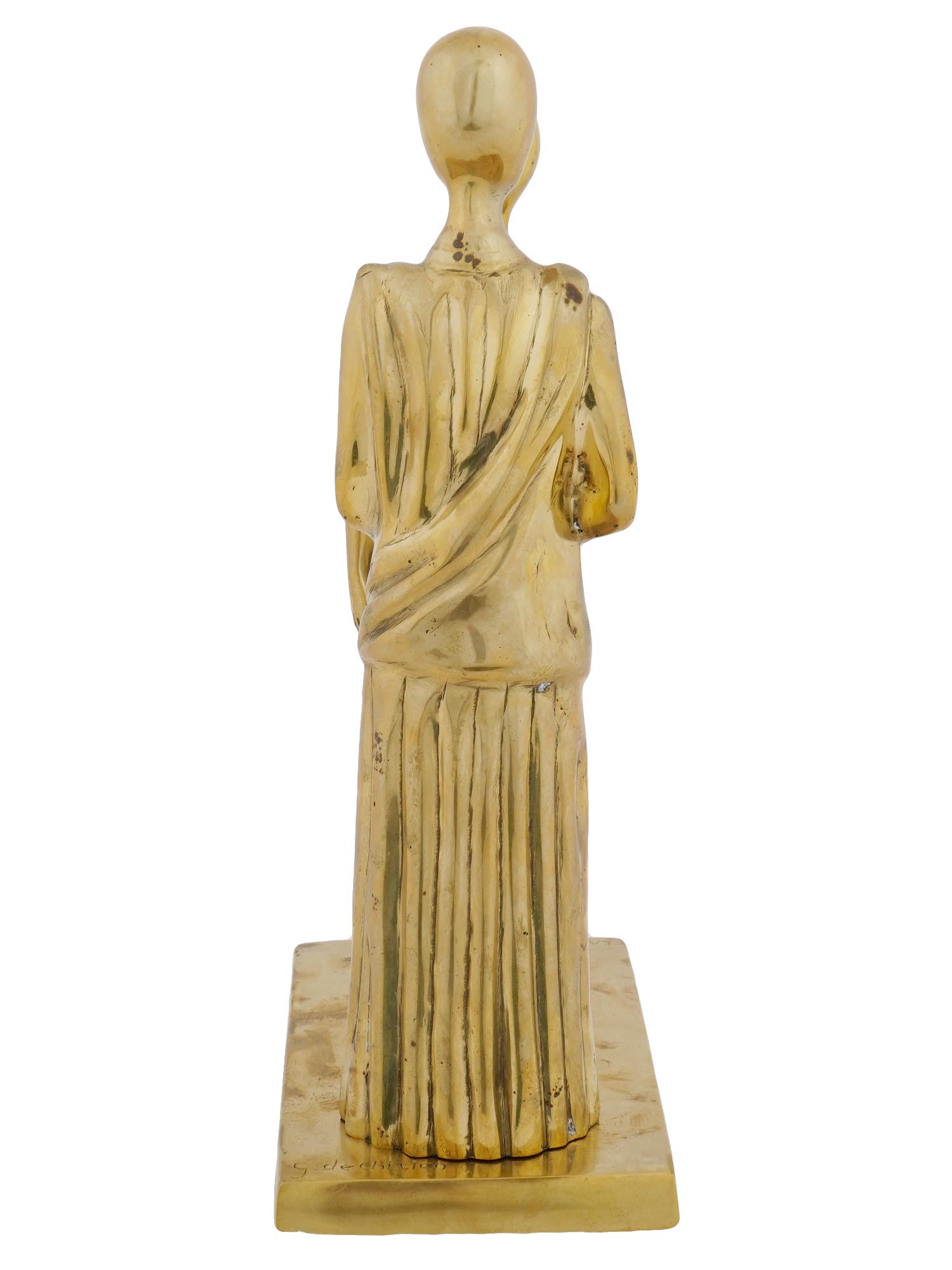 ITALIAN GILT BRONZE SCULPTURE BY GIORGIO DE CHIRICO PIC-4