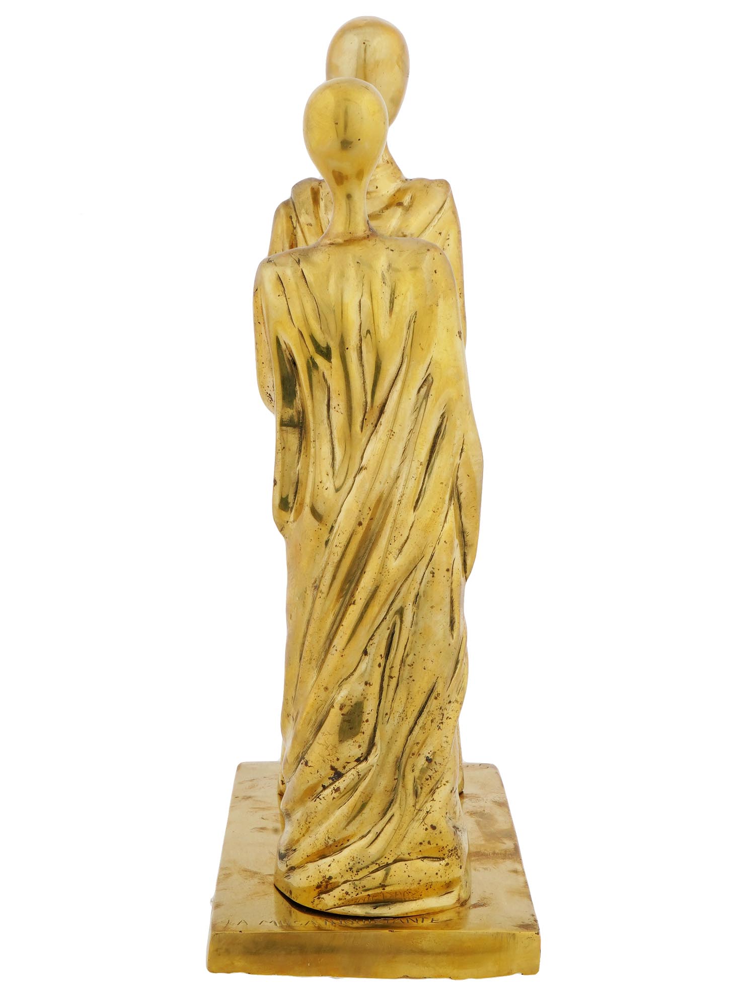 ITALIAN GILT BRONZE SCULPTURE BY GIORGIO DE CHIRICO PIC-2