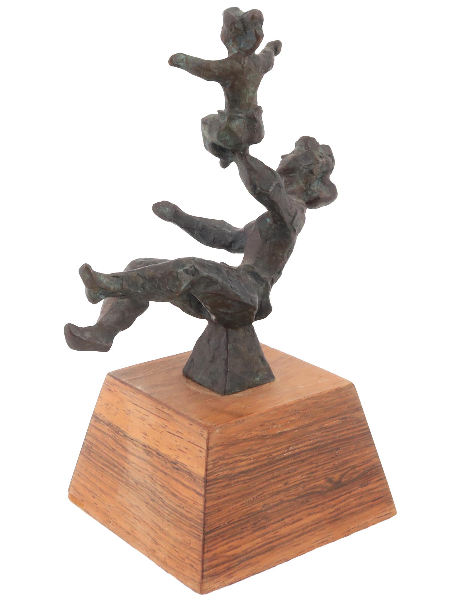 MOTHER AND CHILD BRONZE SCULPTURE BY CHAIM GROSS PIC-4