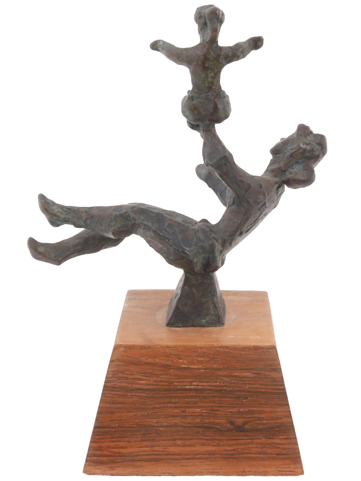 MOTHER AND CHILD BRONZE SCULPTURE BY CHAIM GROSS PIC-6