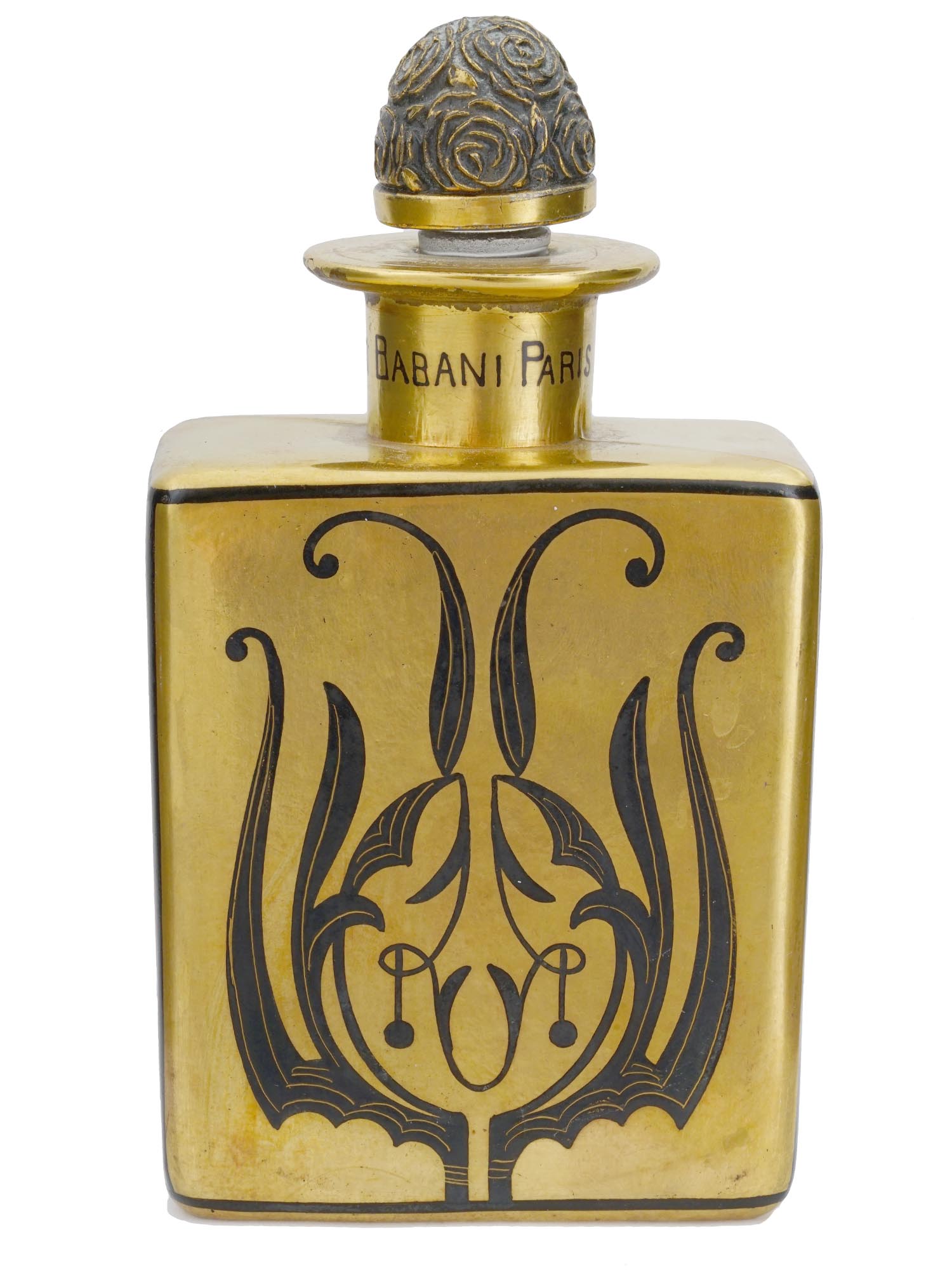 ANTIQUE FRENCH BABANI AMBRE DE DELHI PERFUME BOTTLE PIC-0