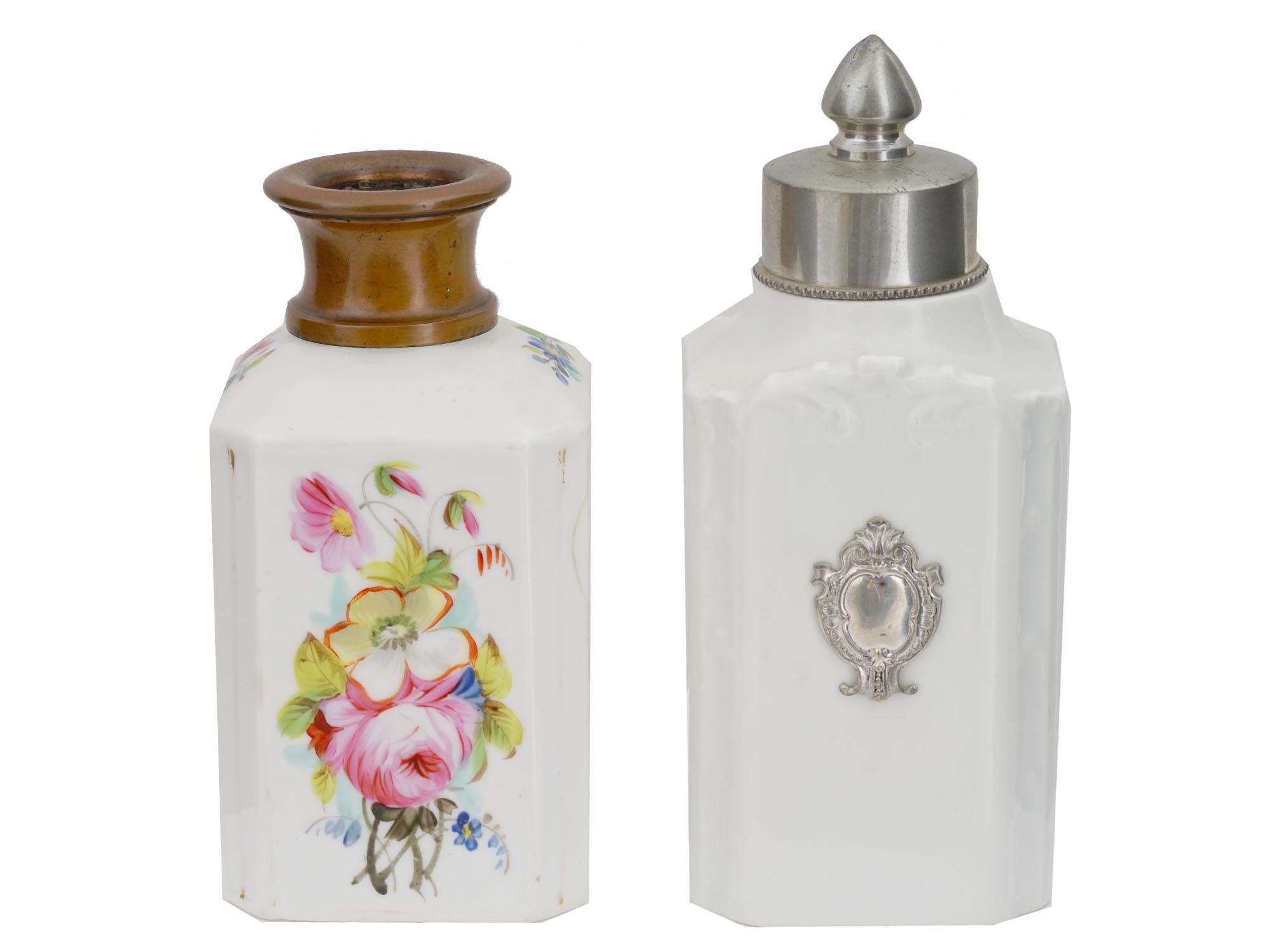 LES ETAINS DE PARIS LIMOGES PORCELAIN PERFUME BOTTLES PIC-0