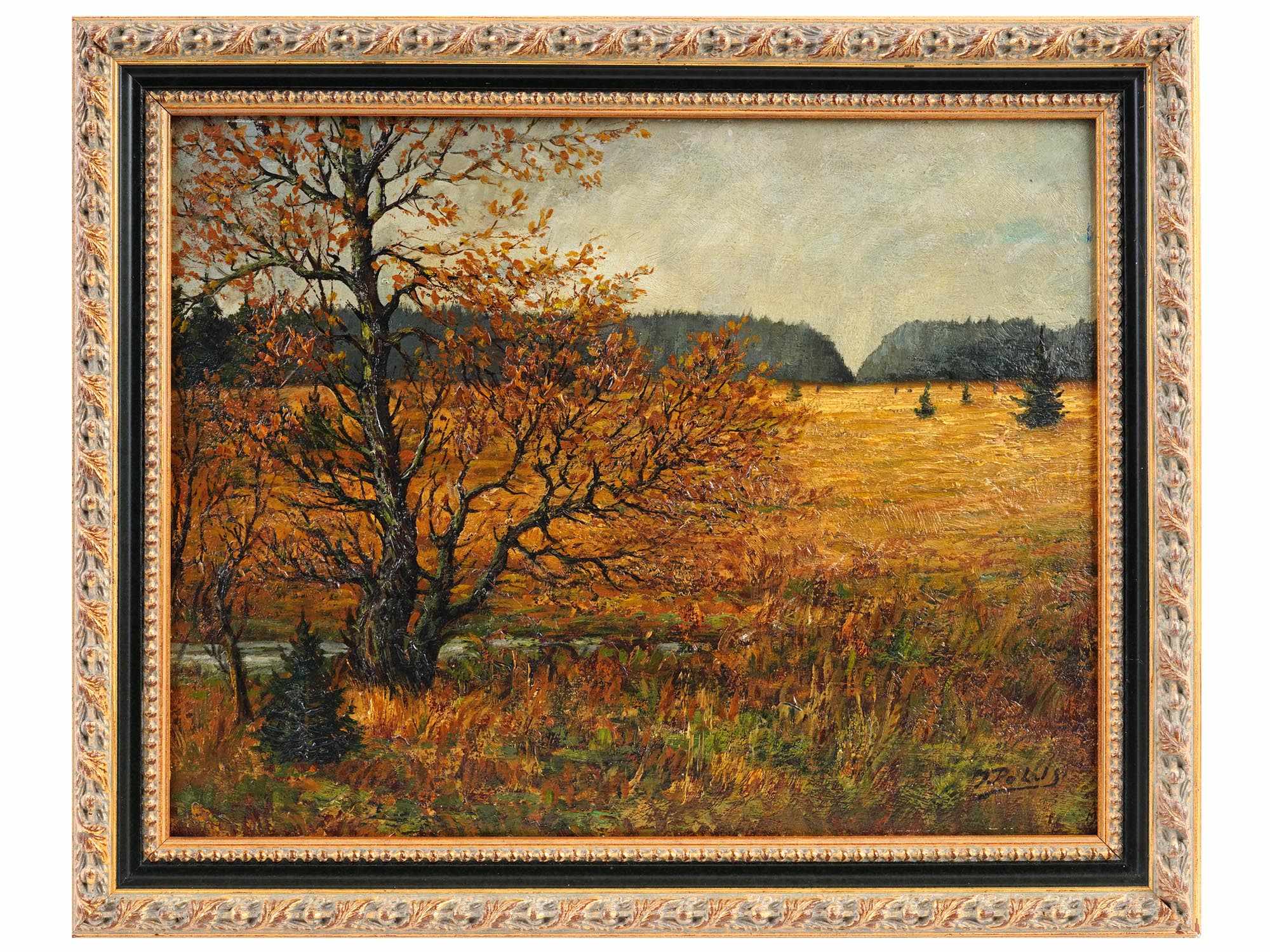 FALL LANDSCAPE OIL PAINTING BY JACQUELINE POLITIS PIC-0