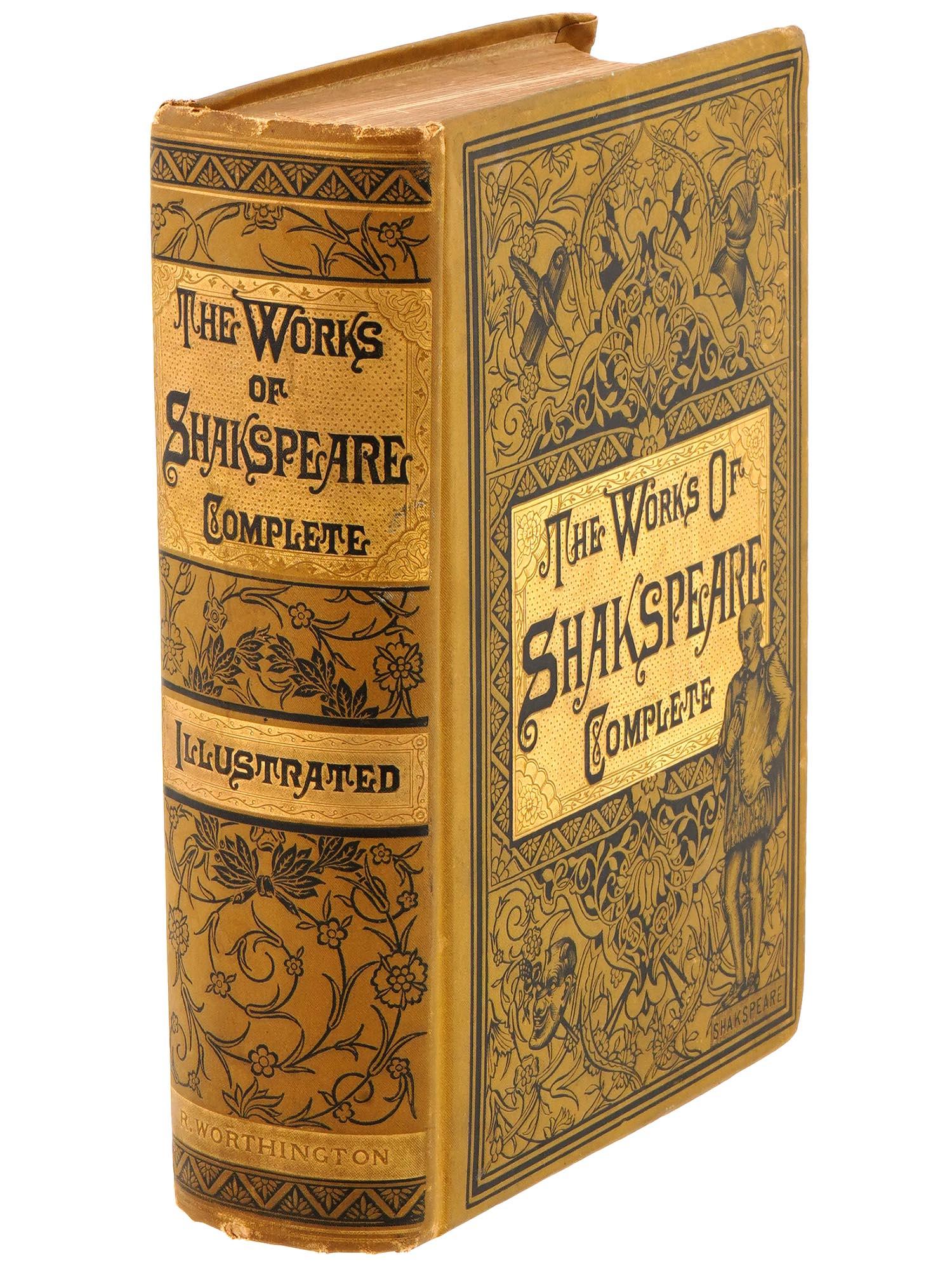 1887 ONE VOLUME EDITION OF WILLIAM SHAKESPEARES WORKS PIC-1