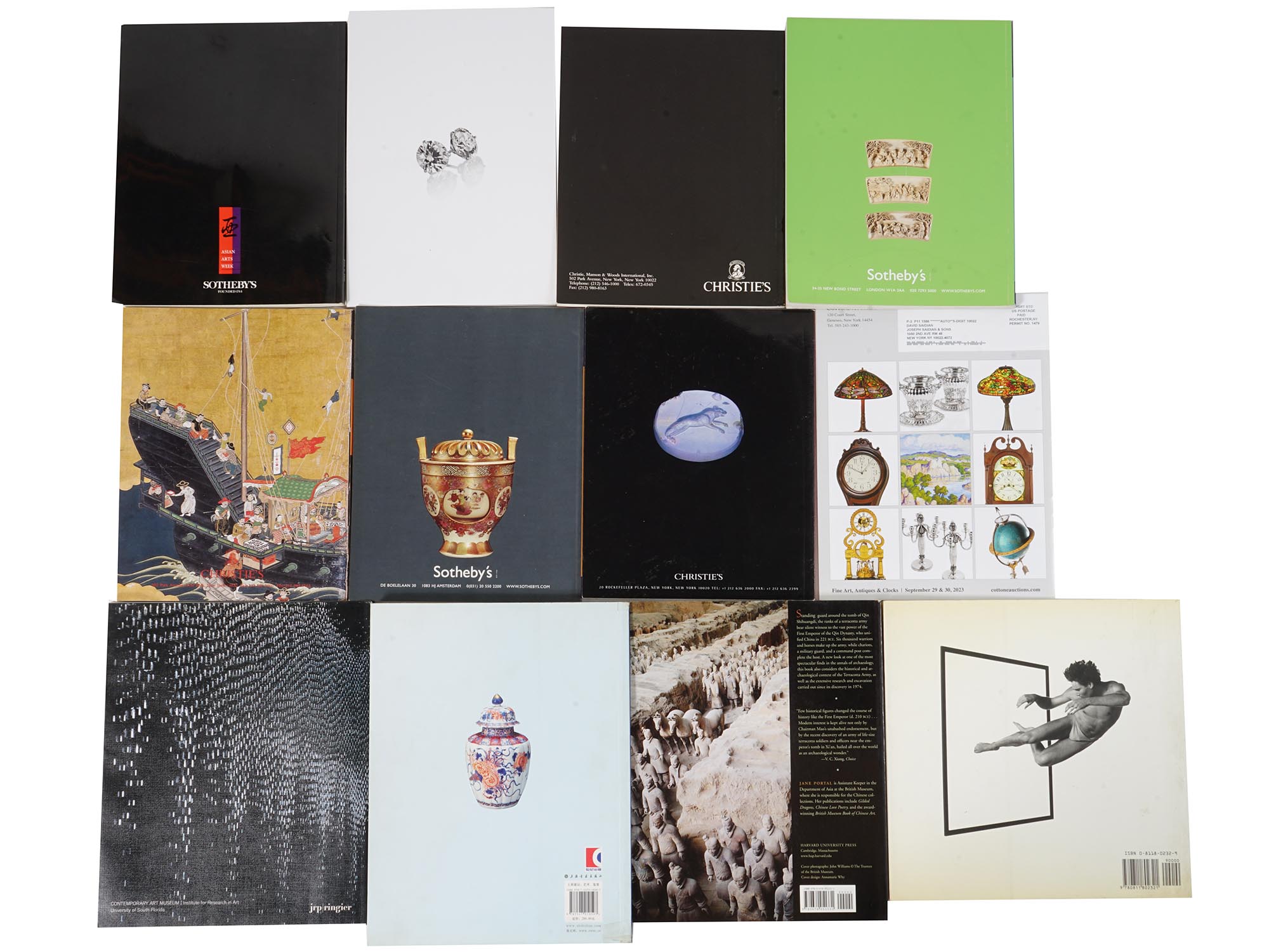 LOT OF CHRISTIES AND SOTHEBYS ART AUCTION CATALOGS PIC-1