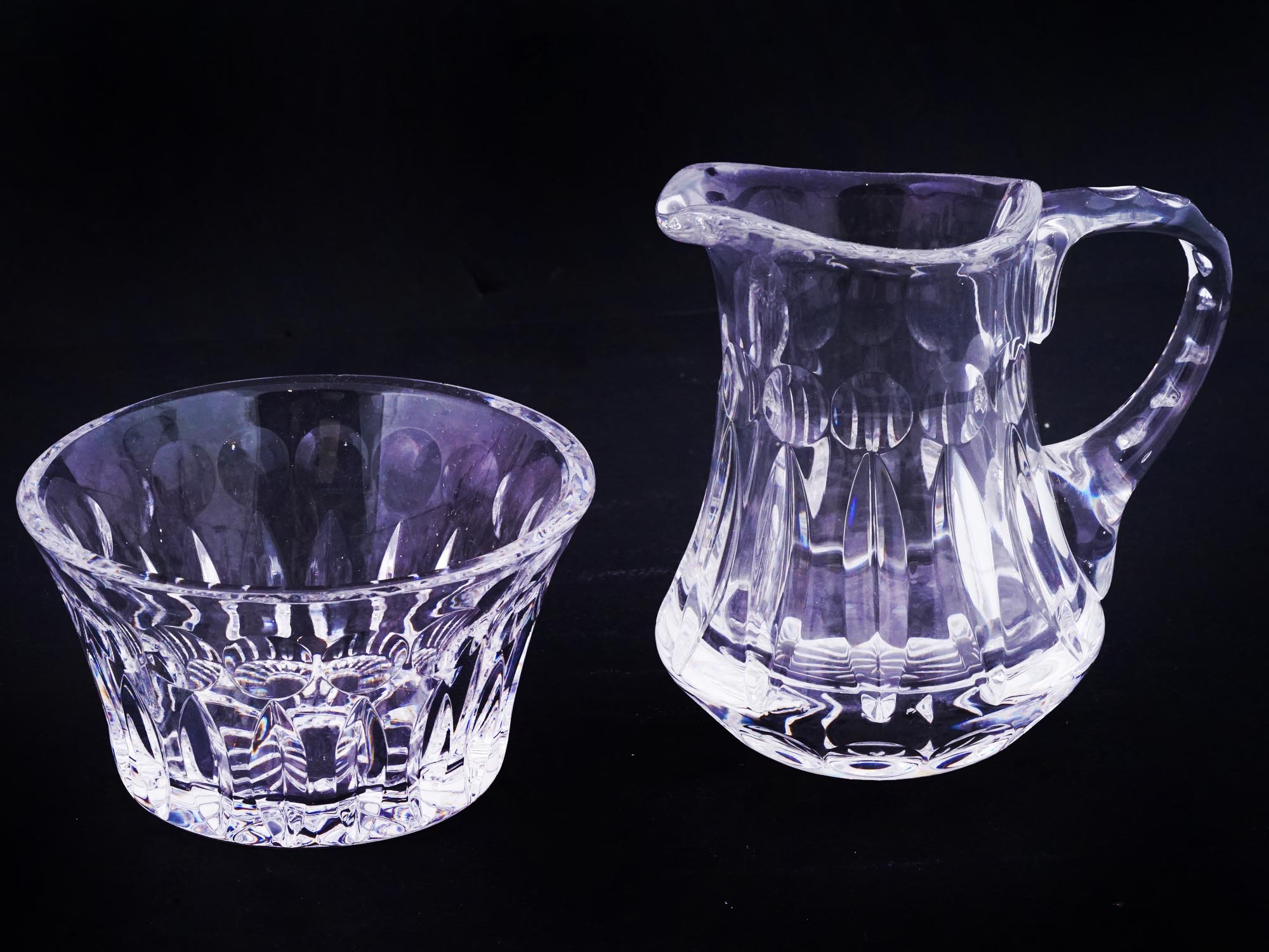 VINTAGE CUT CRYSTAL DINNERWARE AND SALT SHAKERS PIC-7