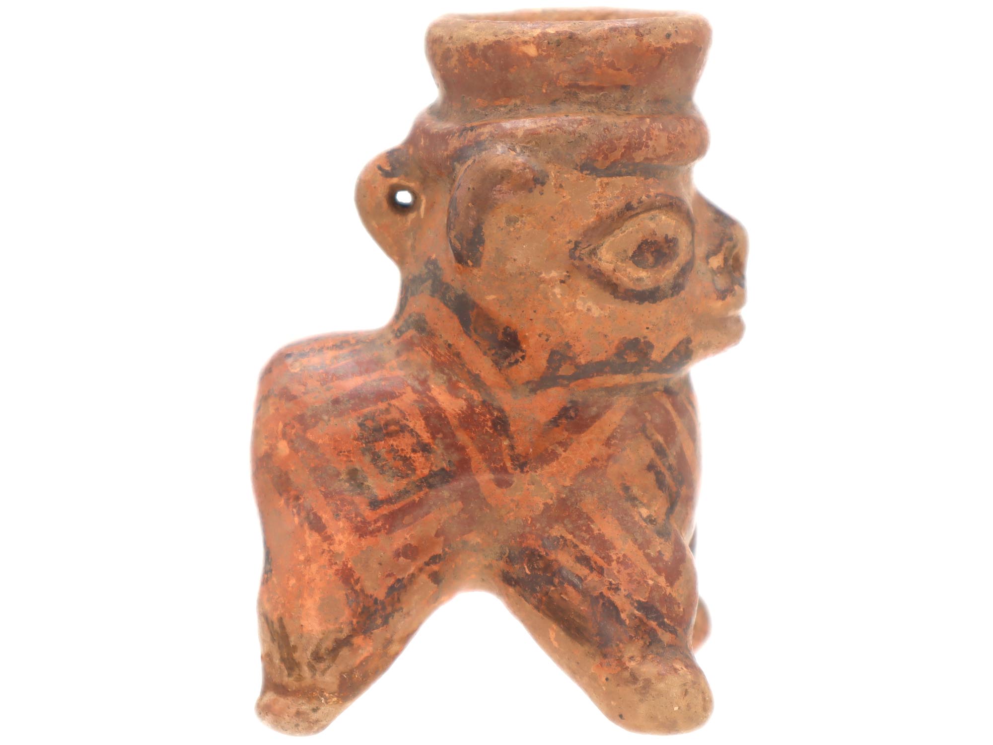PRE COLUMBIAN COSTA RICAN MANNER EFFIGY POTTERY VESSEL PIC-6