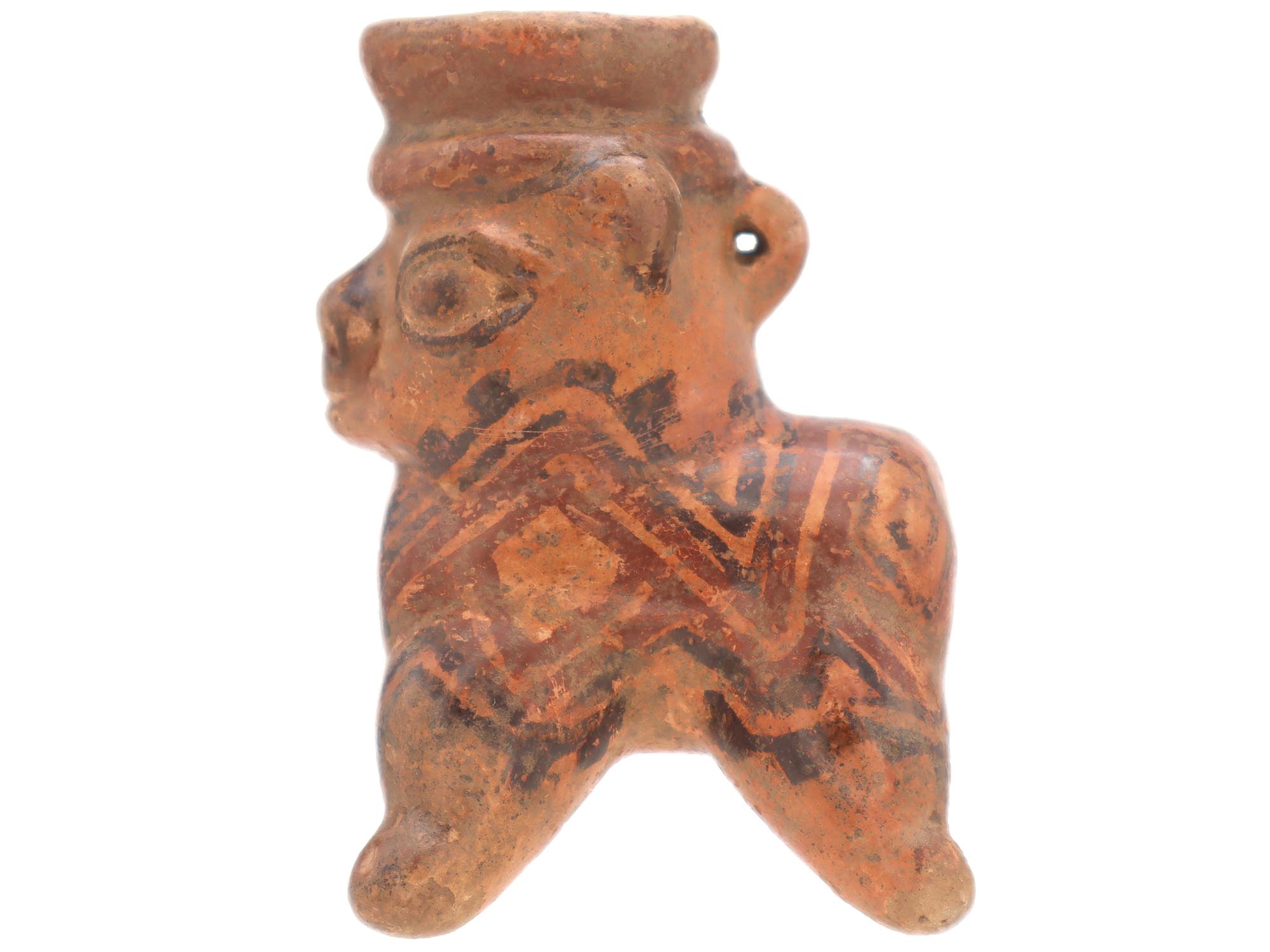 PRE COLUMBIAN COSTA RICAN MANNER EFFIGY POTTERY VESSEL PIC-7