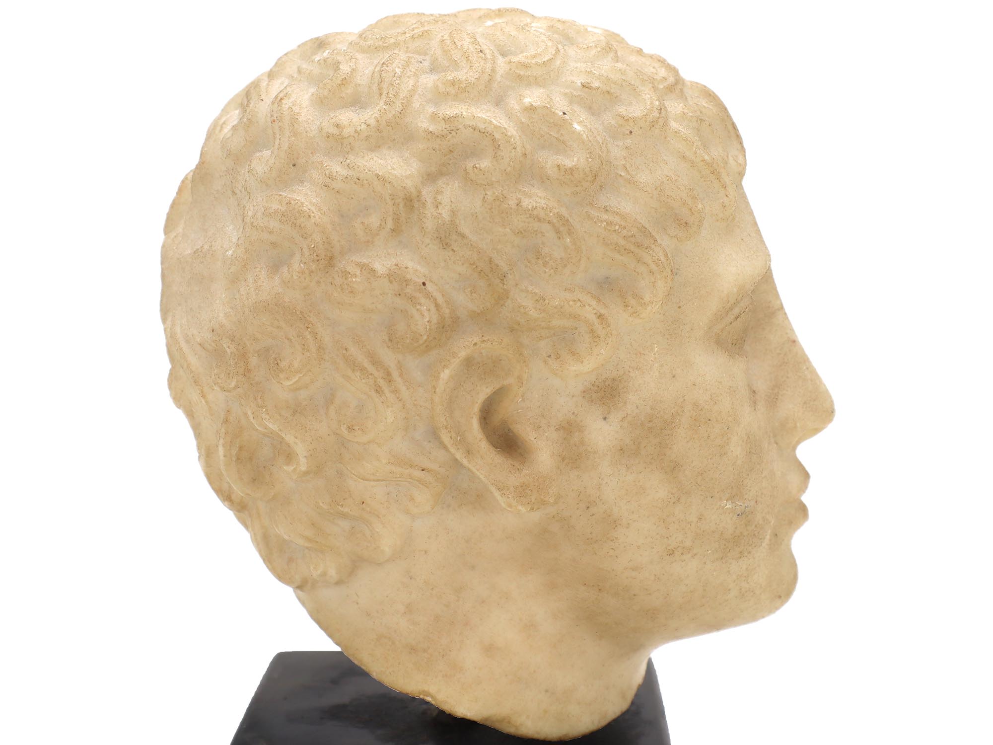 ANCIENT GREEK MARBLE HEAD OF A YOUTH MUSEUM REPLICA PIC-7