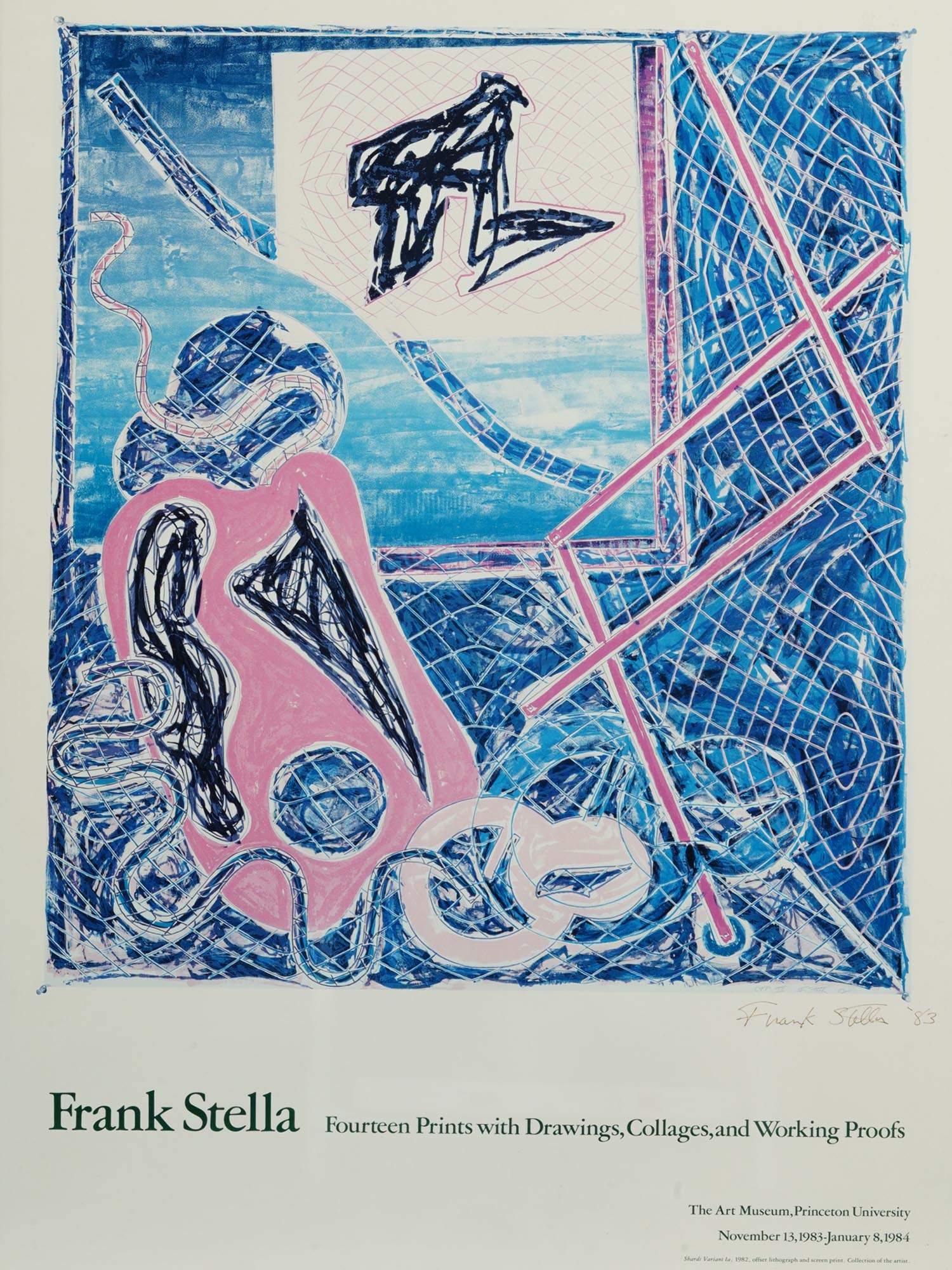 FRANK STELLA SIGNED LITHOGRAPH POSTER PIC-1