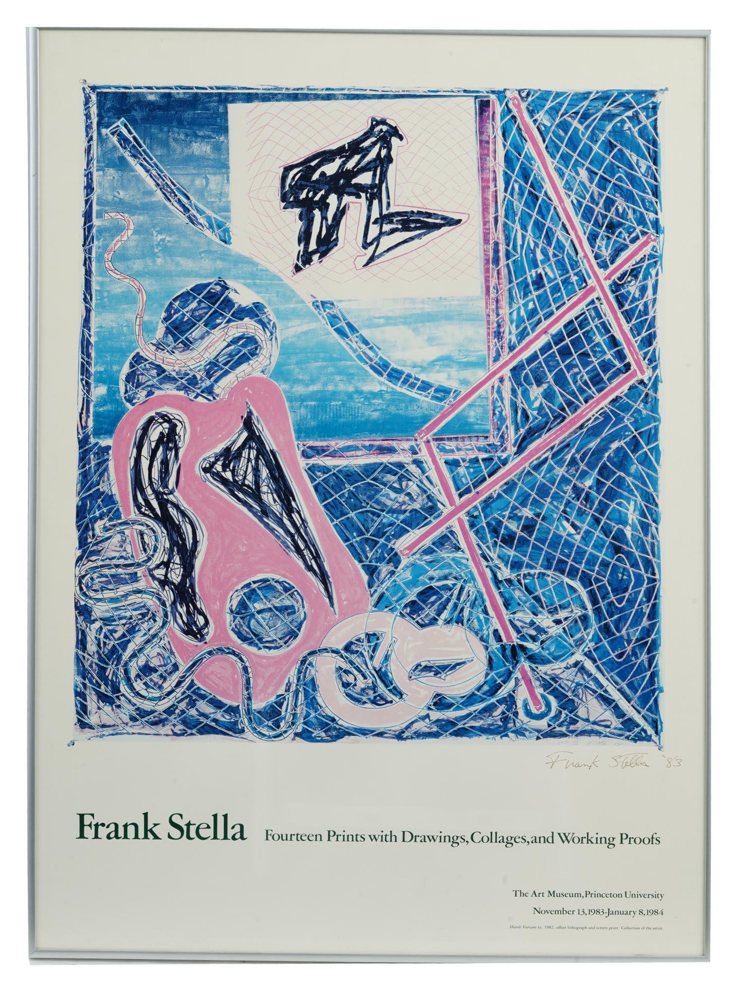 FRANK STELLA SIGNED LITHOGRAPH POSTER