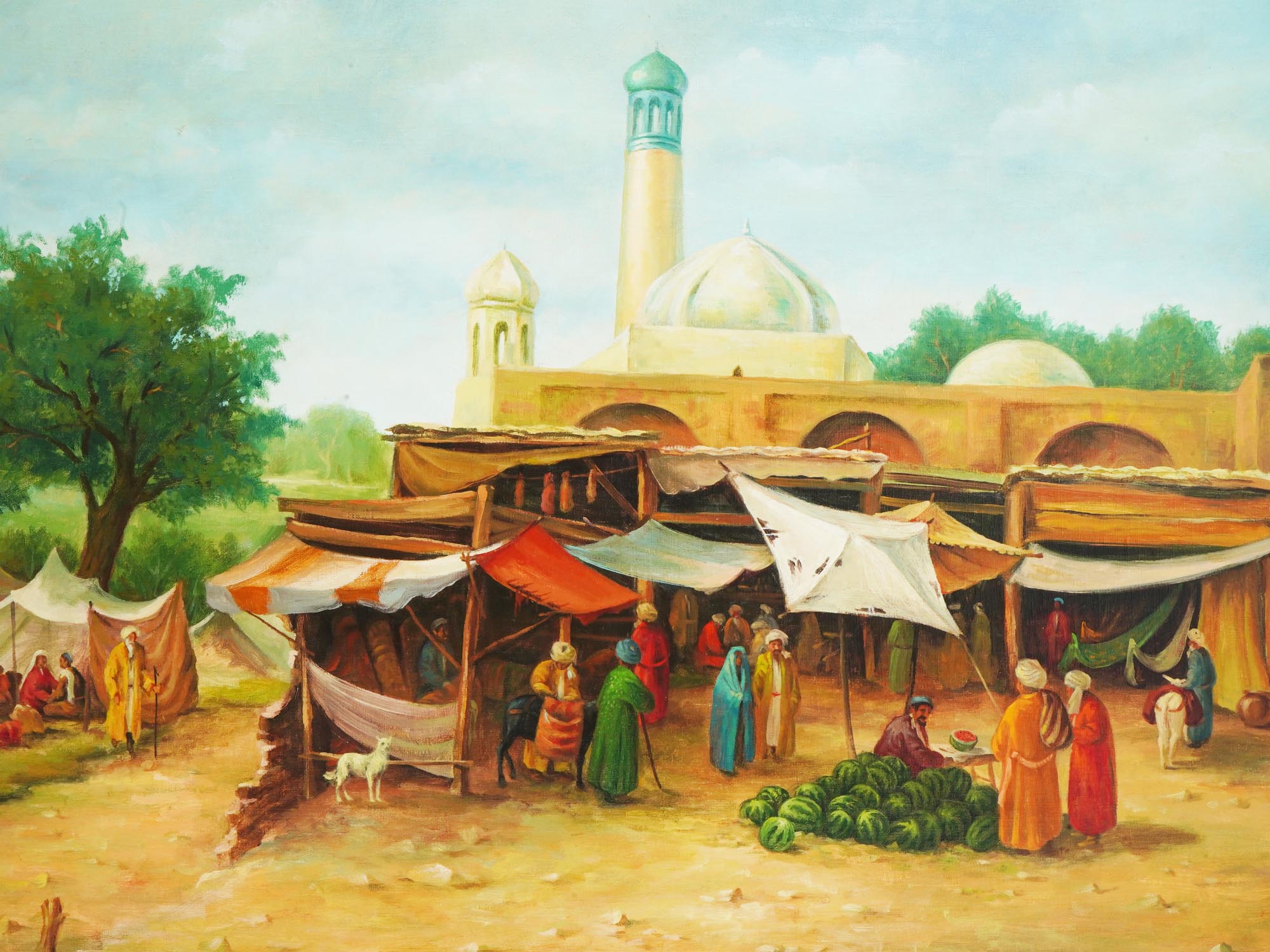 RUSSIAN ORIENTAL OIL PAINTING BY RICHARD ZOMMER PIC-1