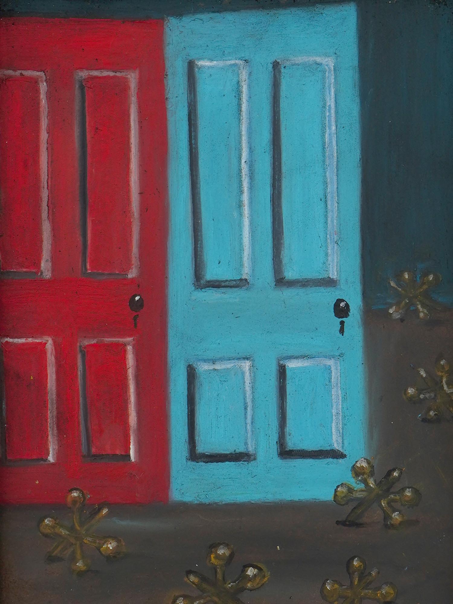 AMERICAN DOORS OIL PAINTING BY GERTRUDE ABERCROMBIE PIC-2