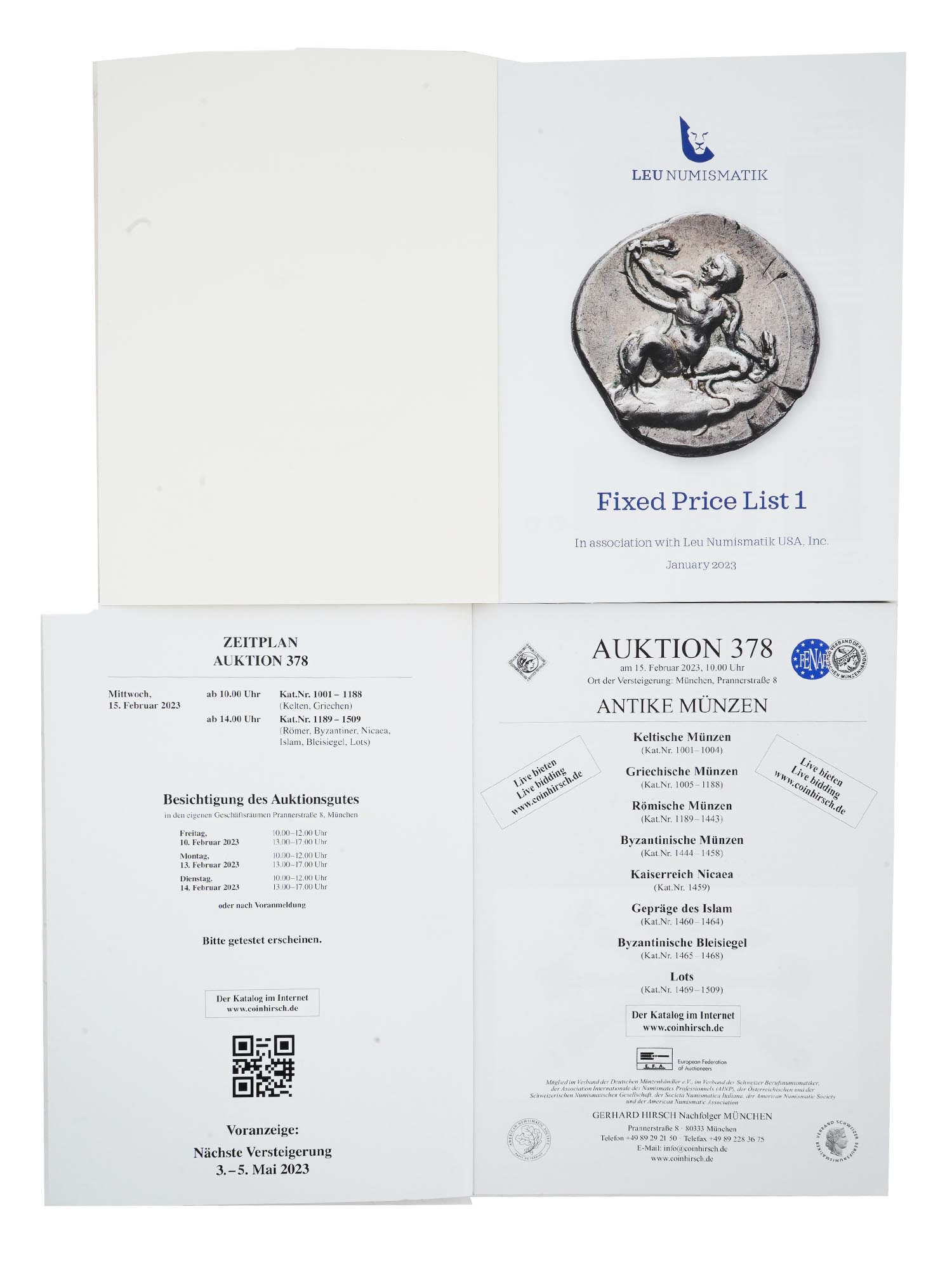 2023 NUMISMATIC AUCTION CATALOGUES AND MAGAZINES PIC-3