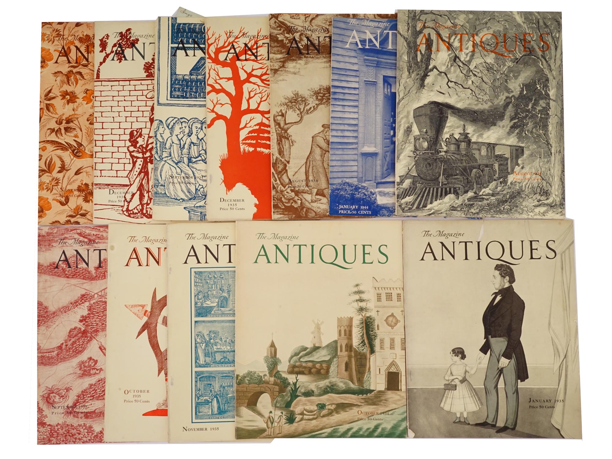 COLLECTION OF 1930S THE MAGAZINE ANTIQUES ISSUES PIC-0