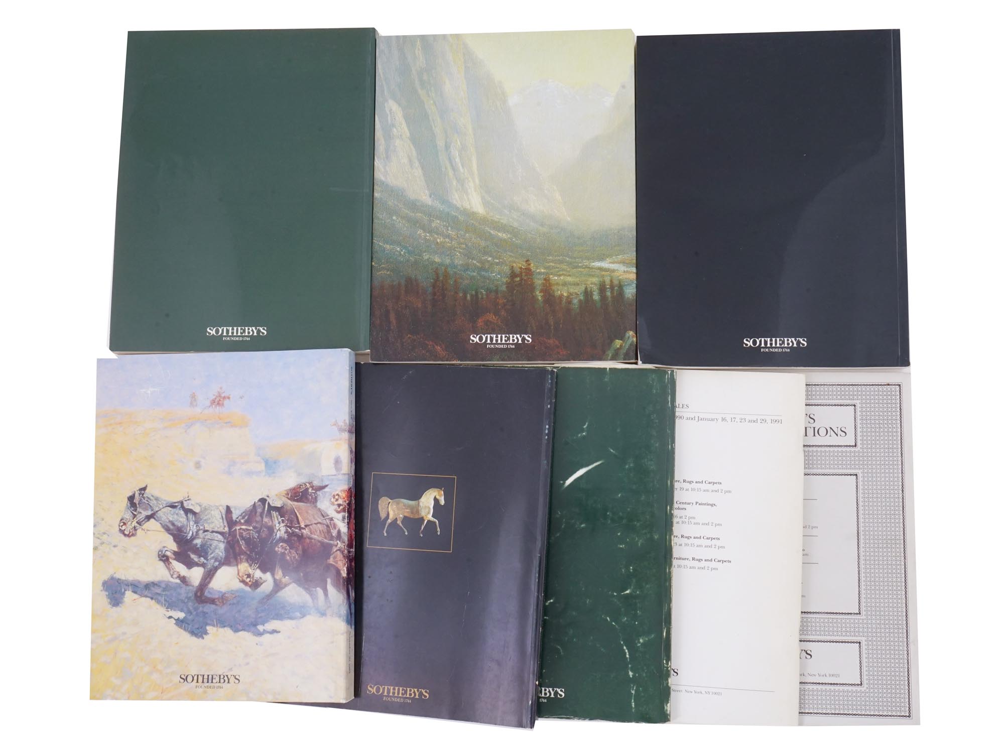 VINTAGE 1980S SOTHEBYS FINE ART AUCTION CATALOGUES PIC-1