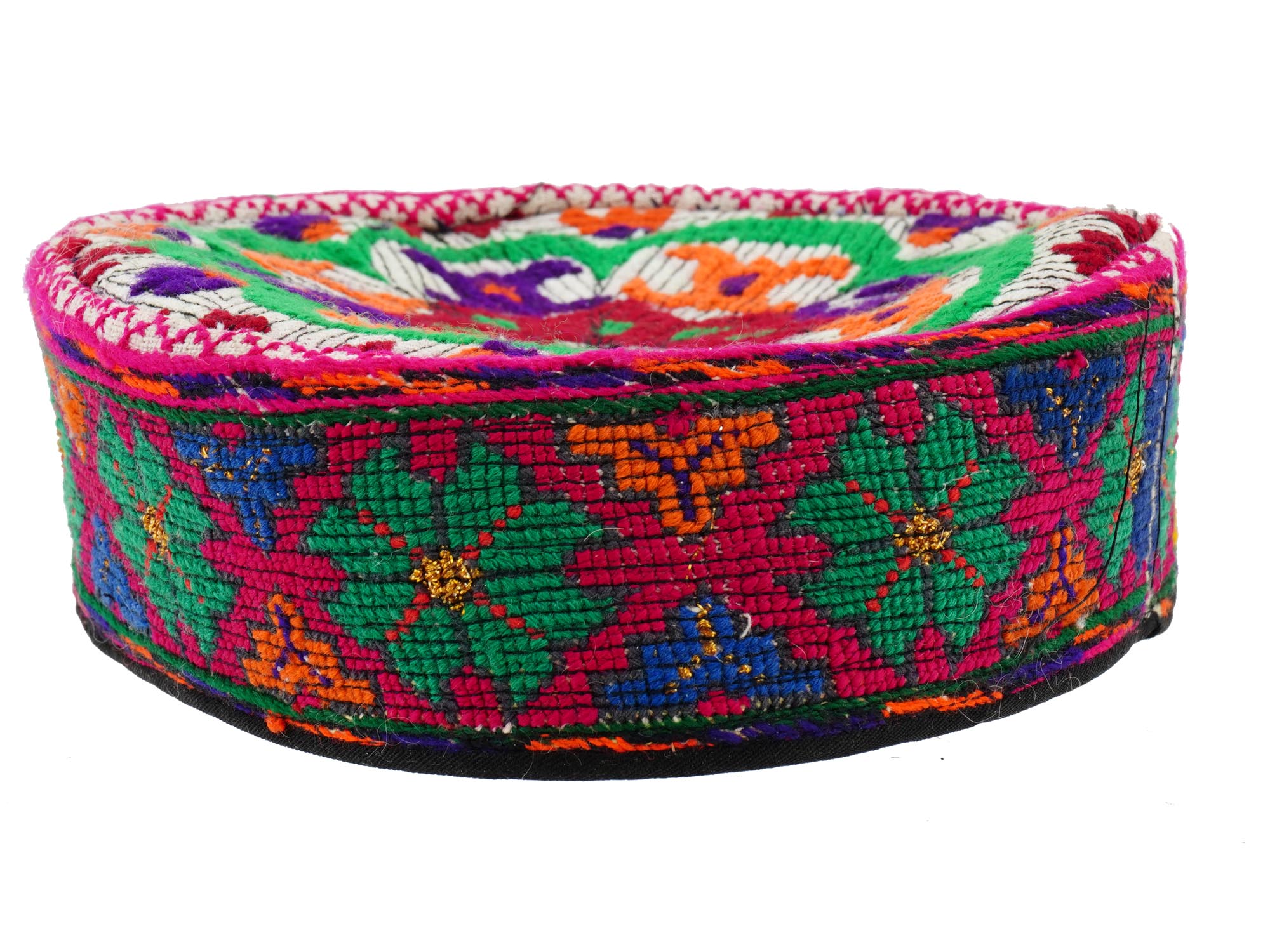 CENTRAL ASIAN UZBEK HAN EMBROIDERED NATIONAL HAT PIC-3