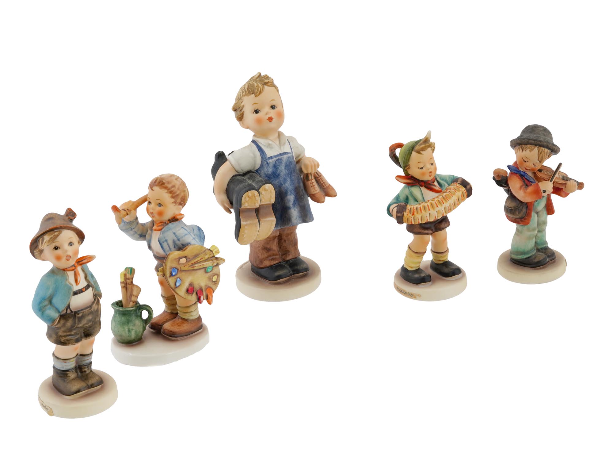 MID CENT GOEBEL HUMMEL PORCELAIN FIGURES OF BOYS PIC-0