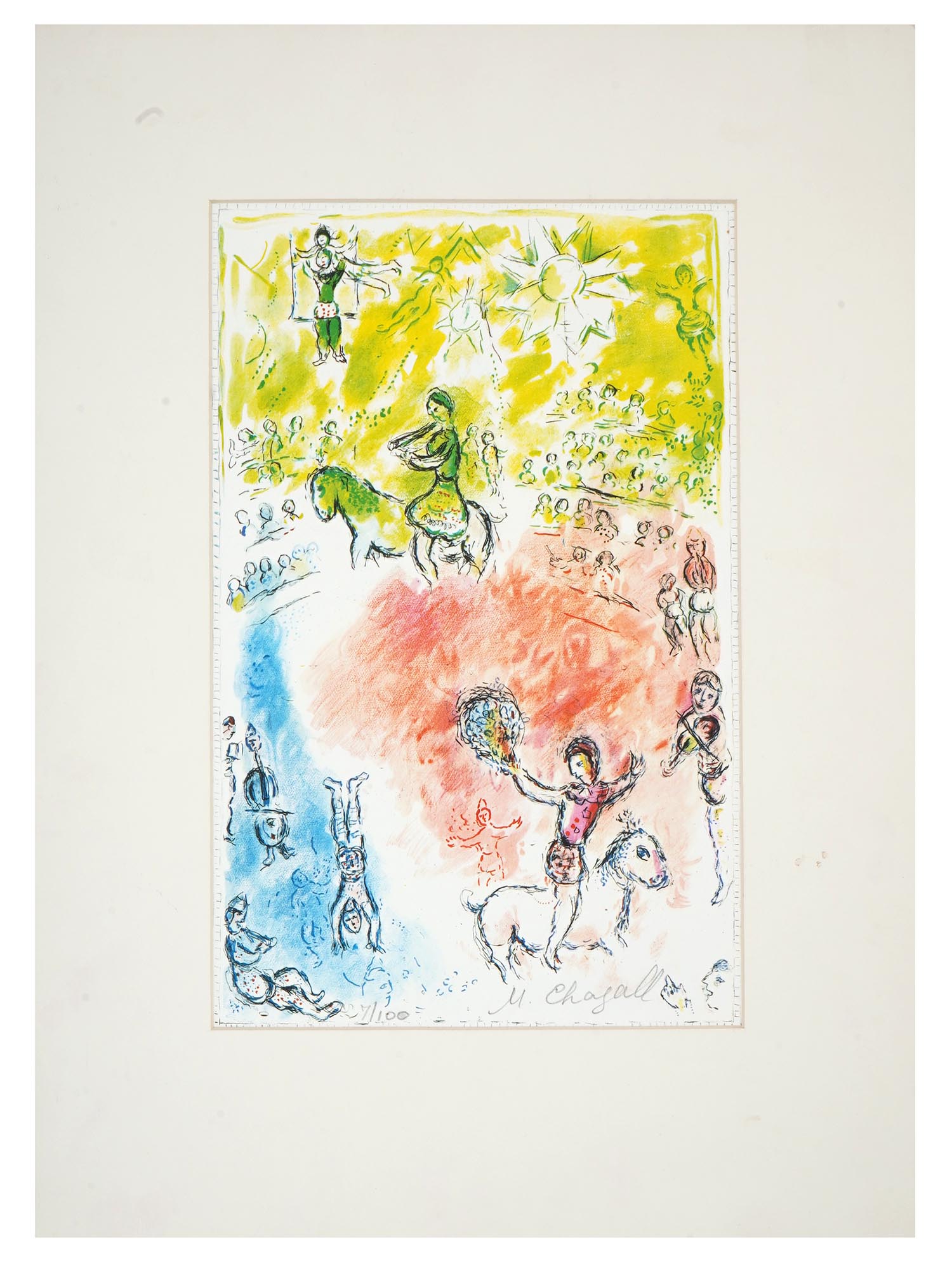 SIGNED FRENCH LITHOGRAPH BY CHAGALL W CERTIFICATE PIC-0