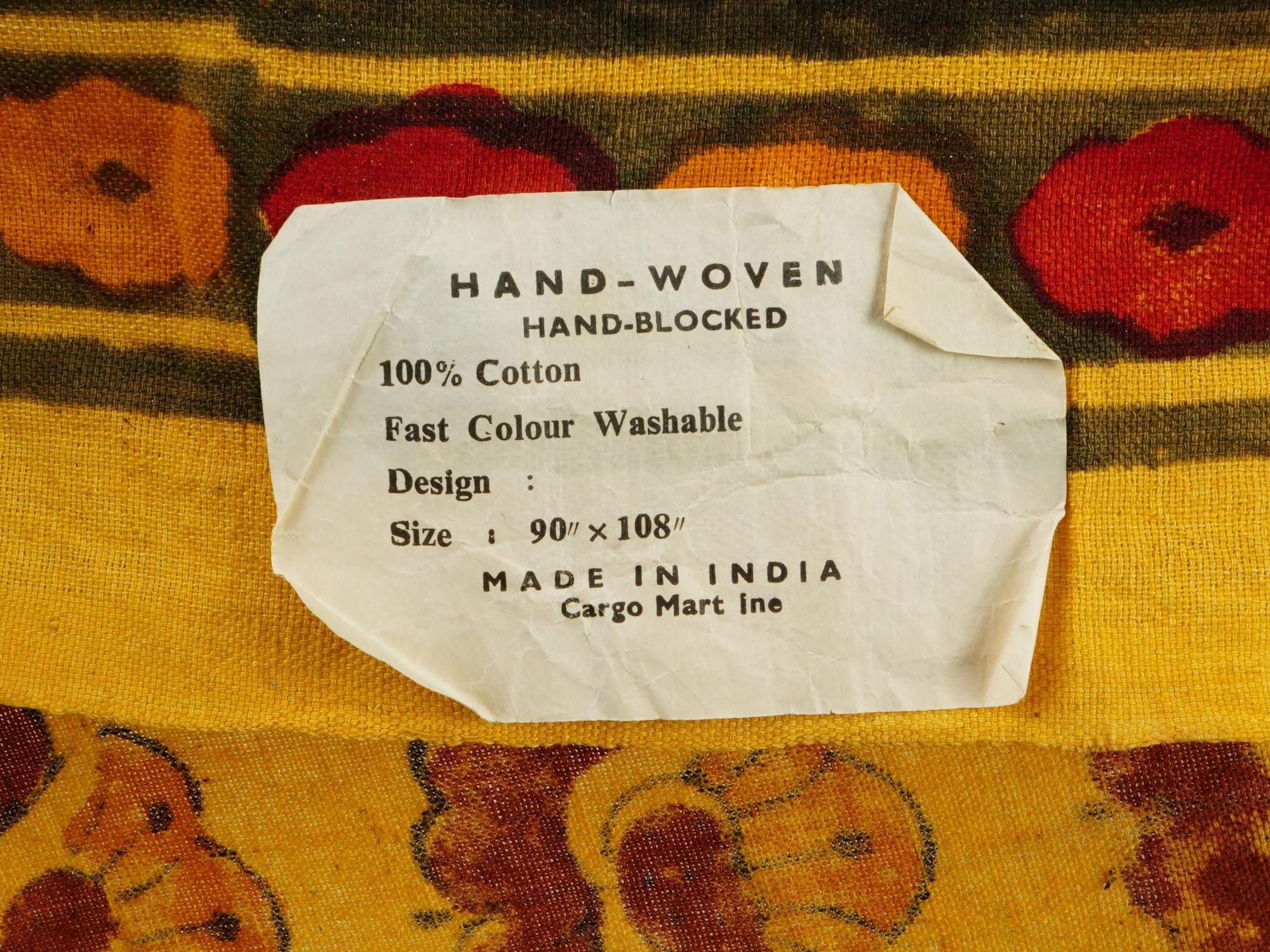 VINTAGE INDIAN HANDWOVEN TEXTILE PIECE PIC-3