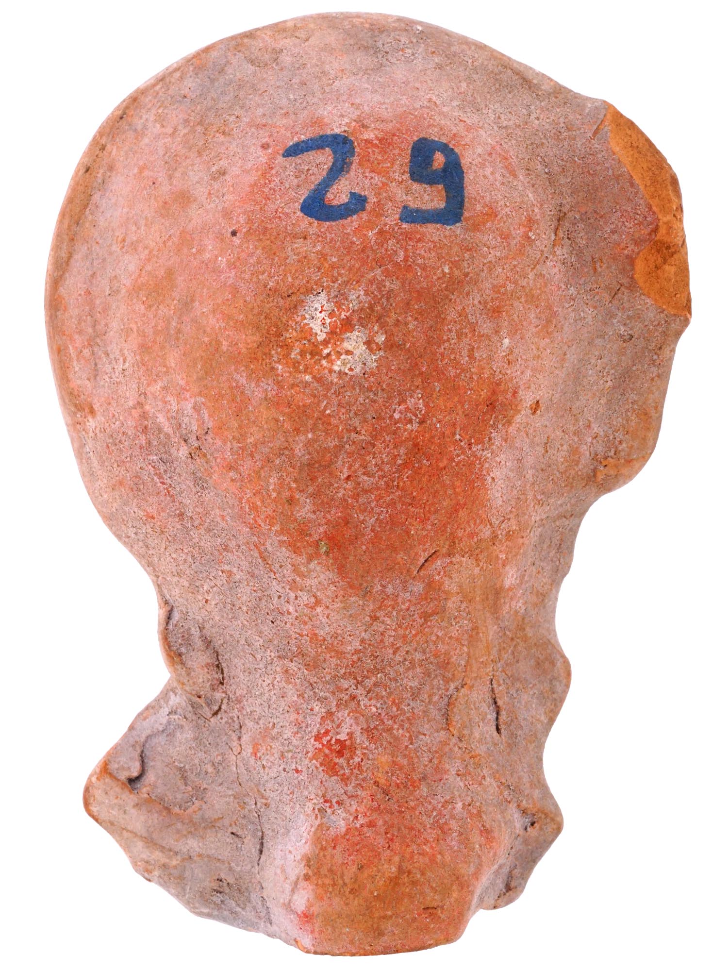 ANCIENT ROMAN HELLENISTIC TERRACOTTA FEMALE BUST PIC-3