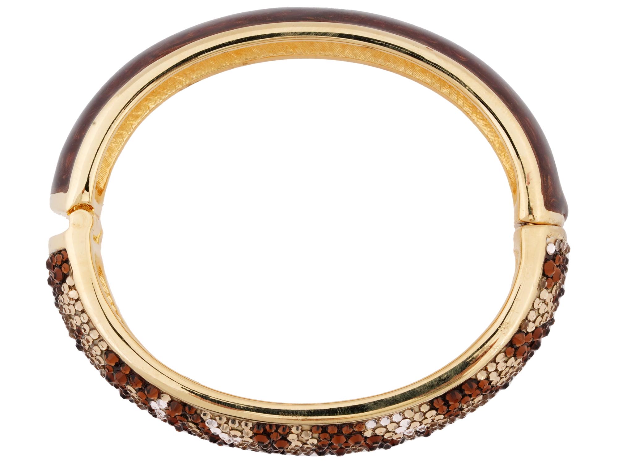 JUDITH LEIBER PAPARAZZI GLITZ UP BANGLE BRACELET PIC-3