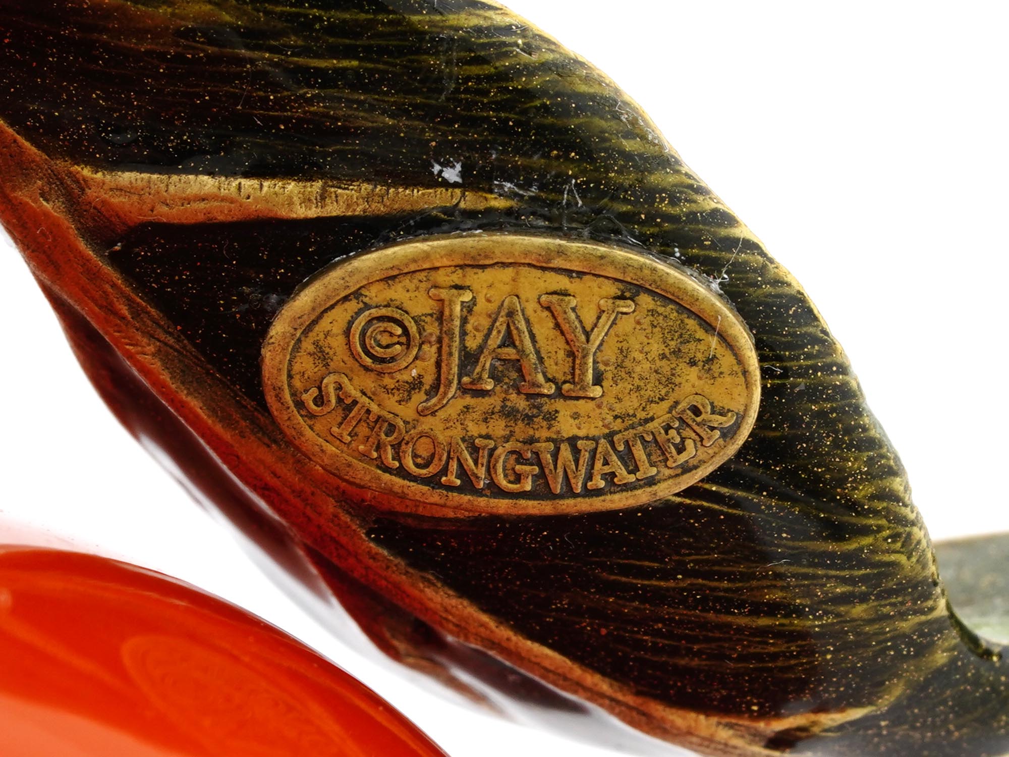 CRYSTAL CLEMENTINE PAPERWEIGHT BY JAY STRONGWATER PIC-7