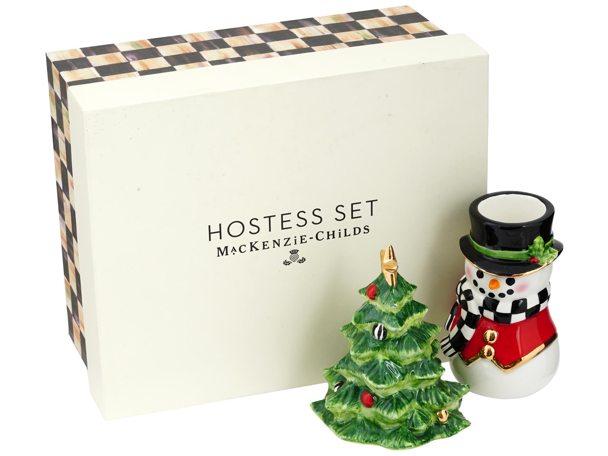 MACKENZIE CHILDS CHRISTMAS HOSTESS SET IOB PIC-0