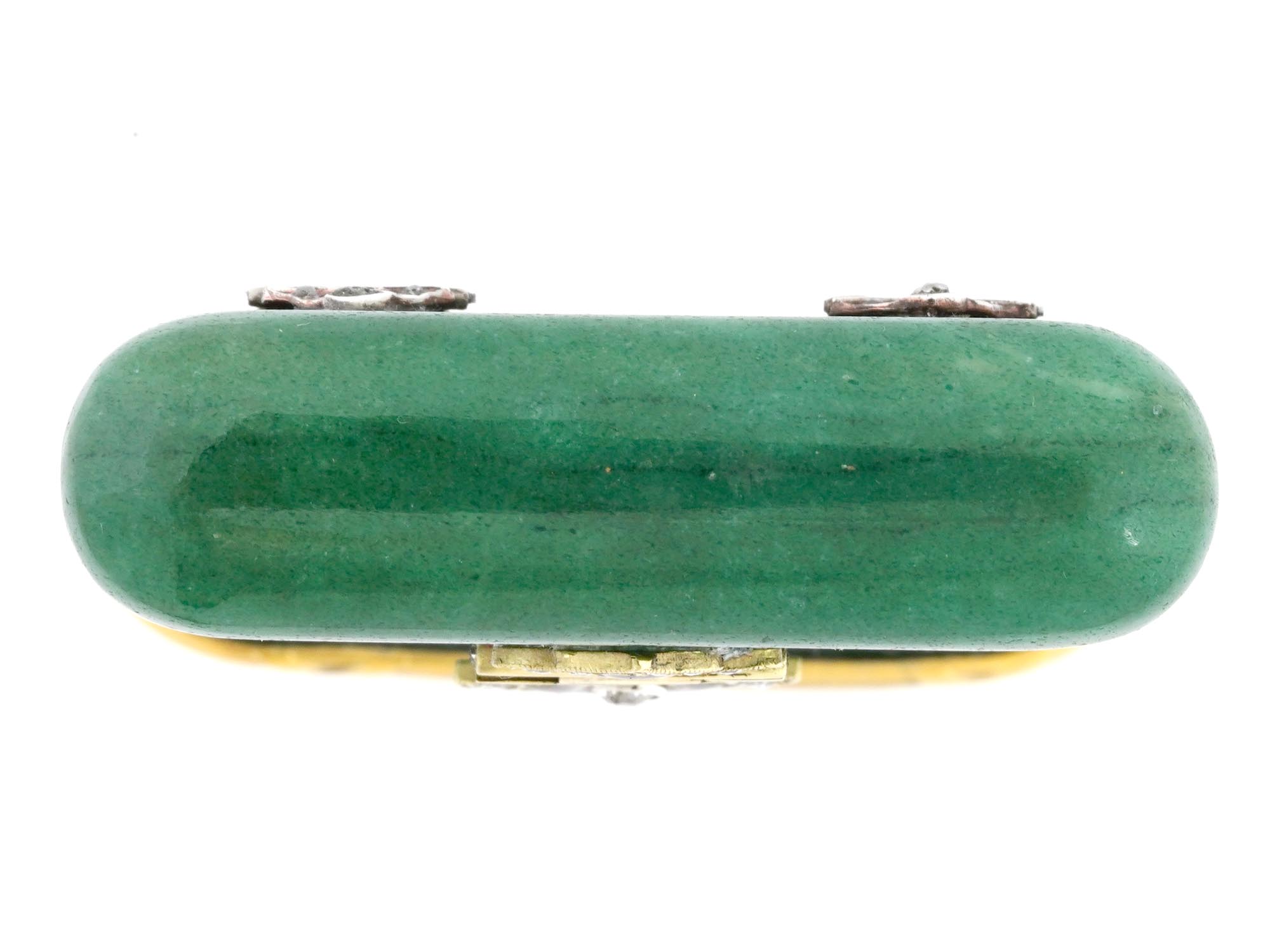 RUSSIAN JADE GOLD PLATINUM SILVER DIAMONDS MATCHBOX PIC-6