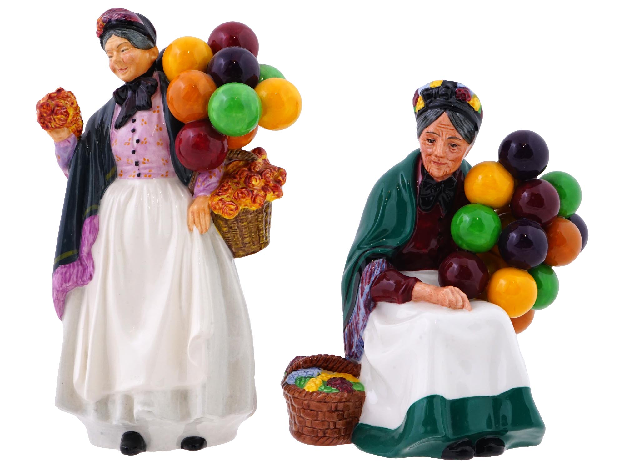 ENGLISH ROYAL DOULTON BALLOON PORCELAIN FIGURINES PIC-1