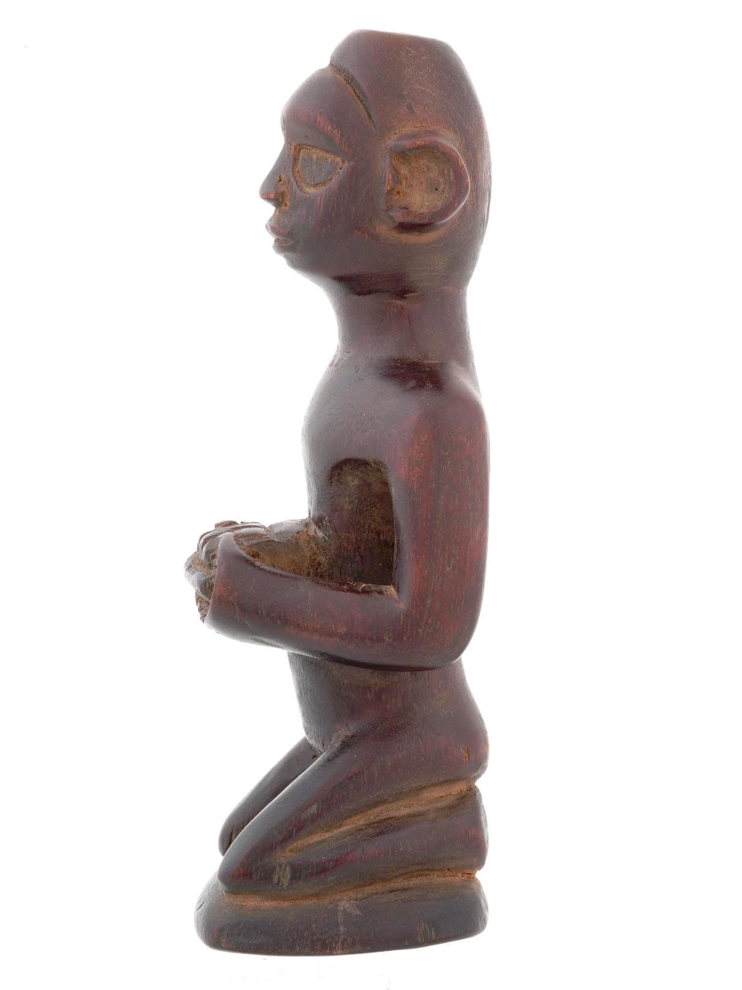 CENTRAL AFRICAN CARVED WOOD YOMBE PEOPLE FIGURE PIC-3