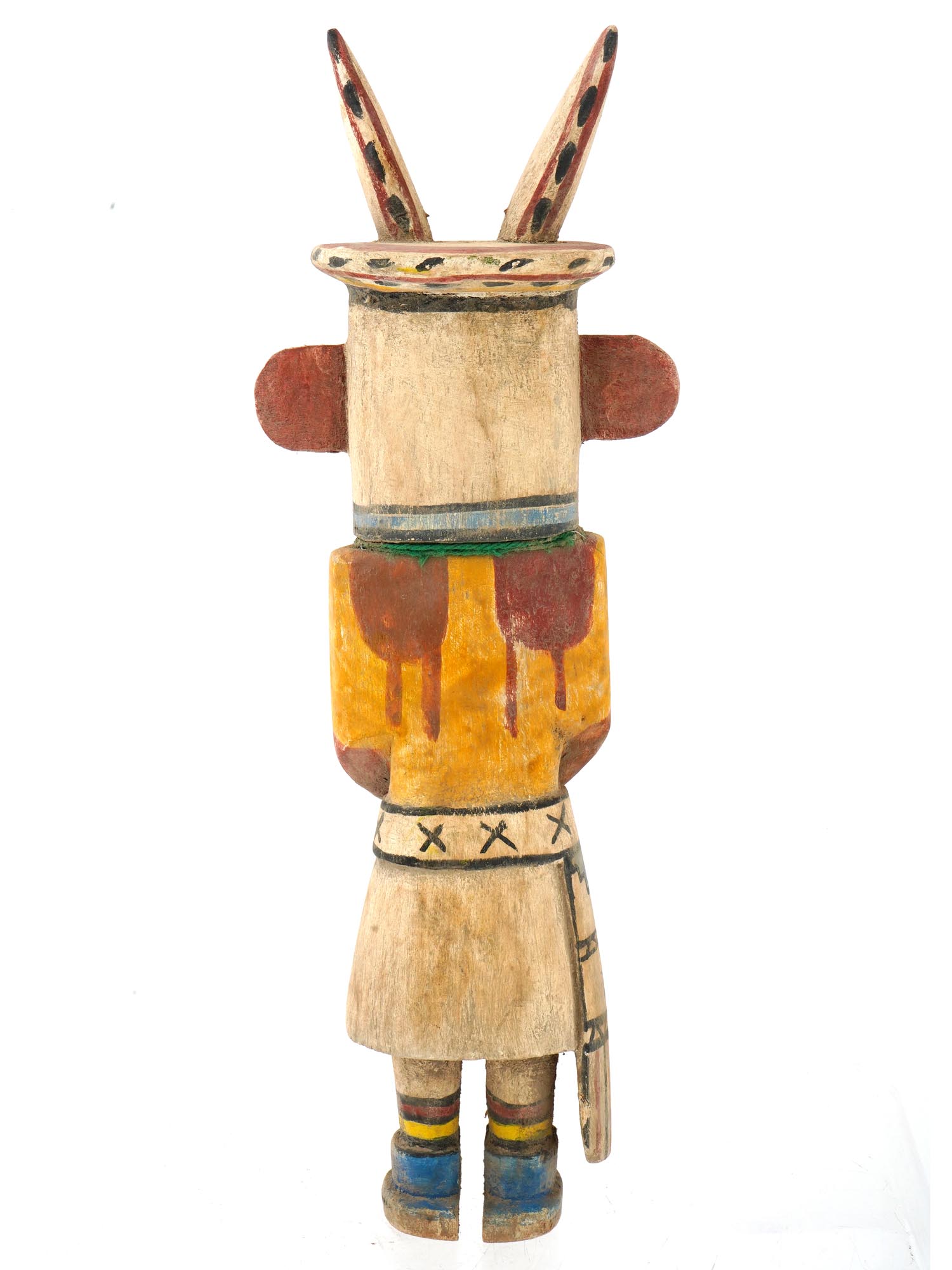 NATIVE AMERICAN KACHINA HOPI HAND CARVED WOOD DOLL PIC-2