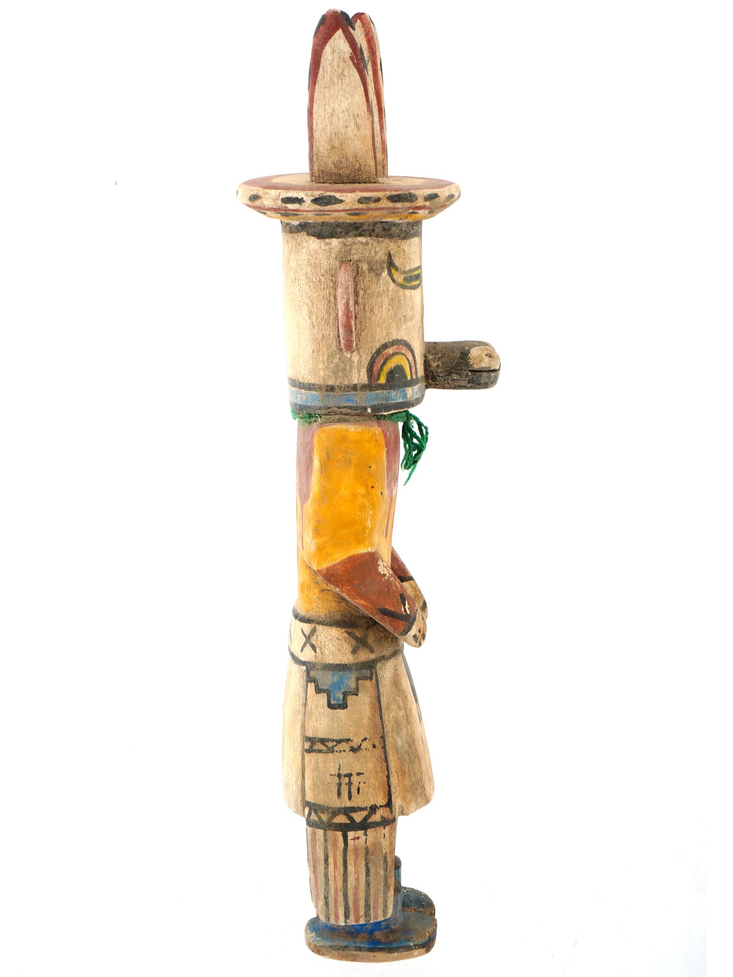 NATIVE AMERICAN KACHINA HOPI HAND CARVED WOOD DOLL PIC-4