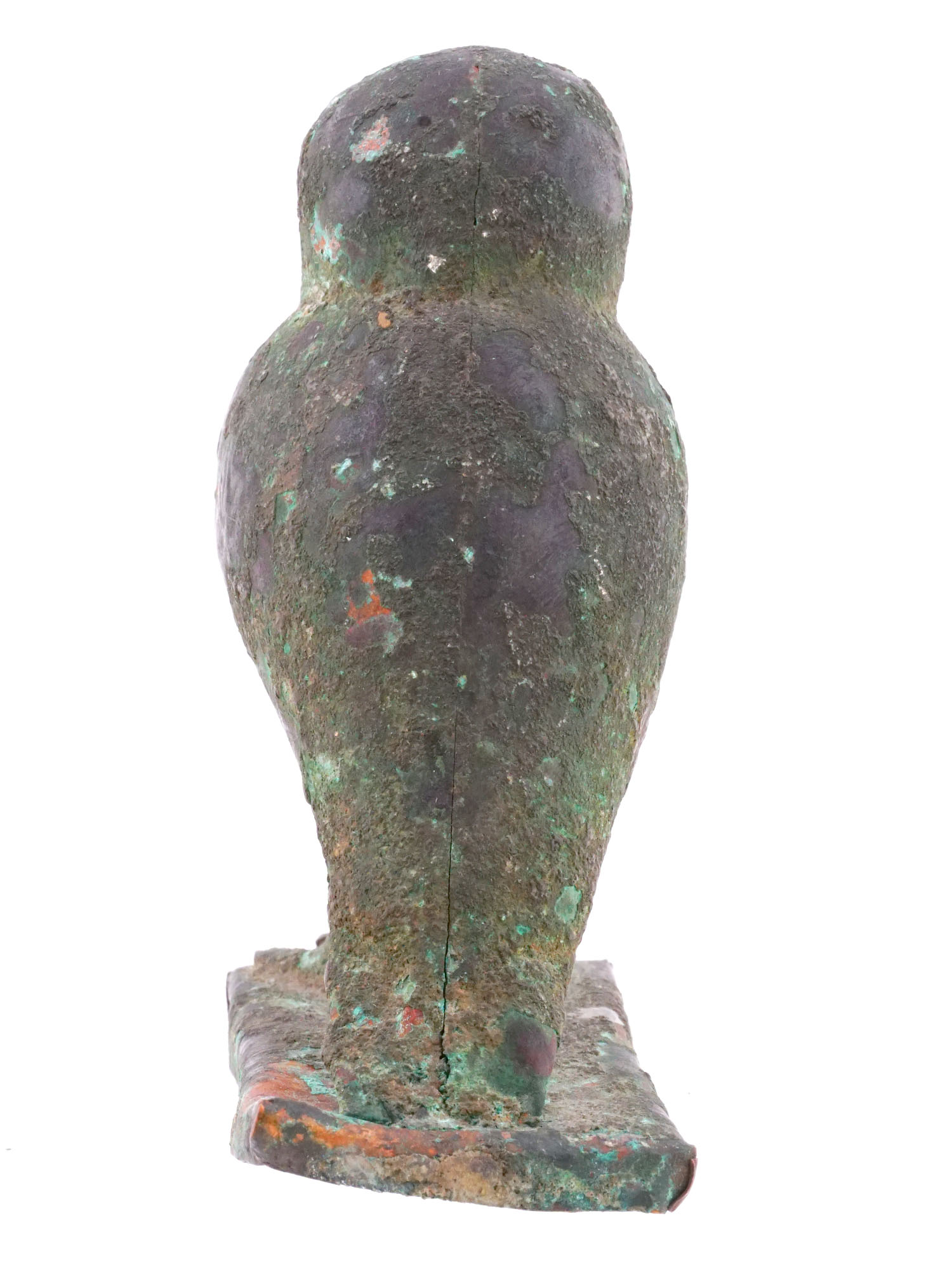 ANCIENT EGYPTIAN COPPER FIGURINE OF HORUS GOD PIC-4