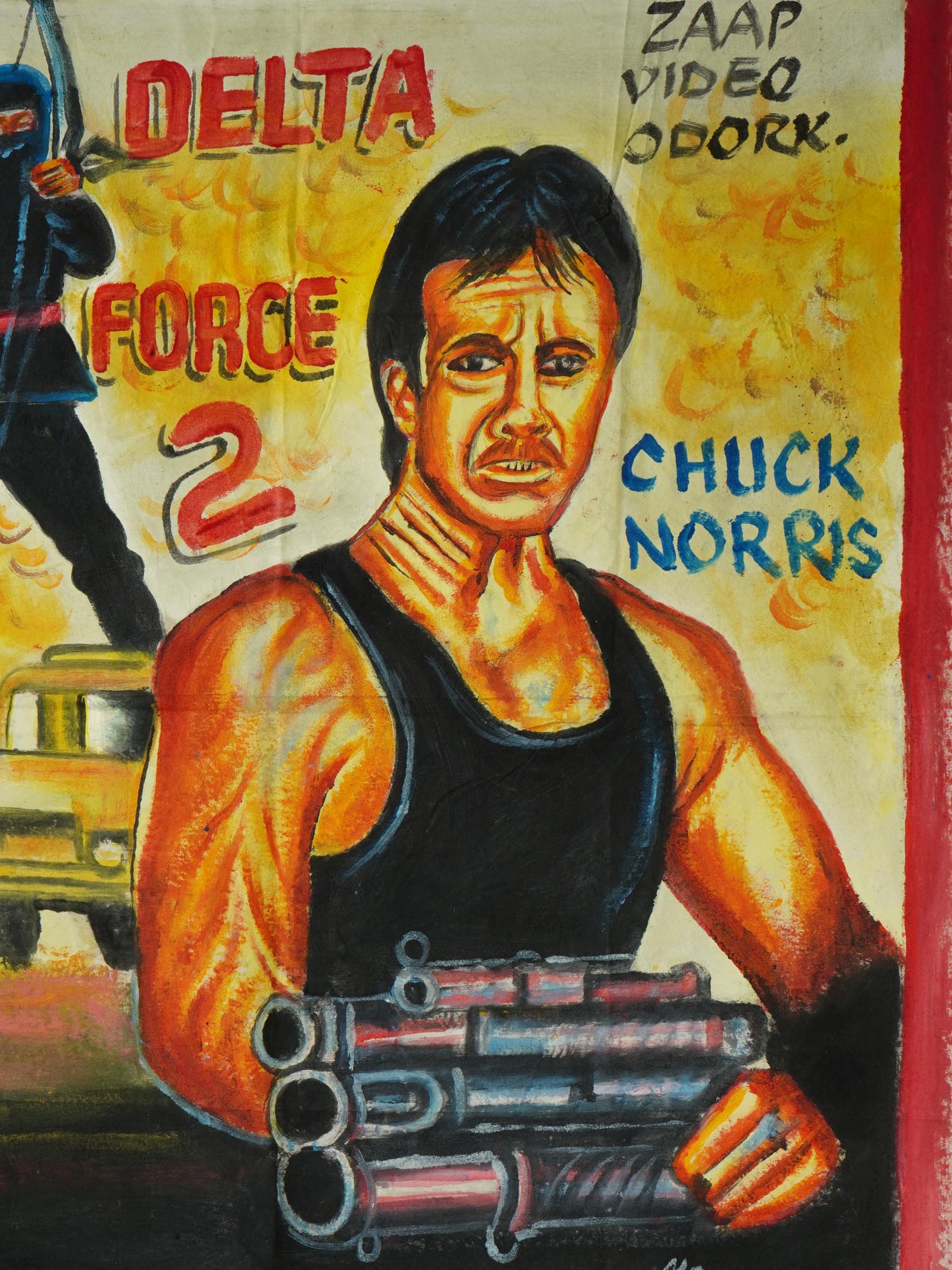 HAND PAINTED GHANAIAN WEST AFRICA MOVIE POSTER PIC-1