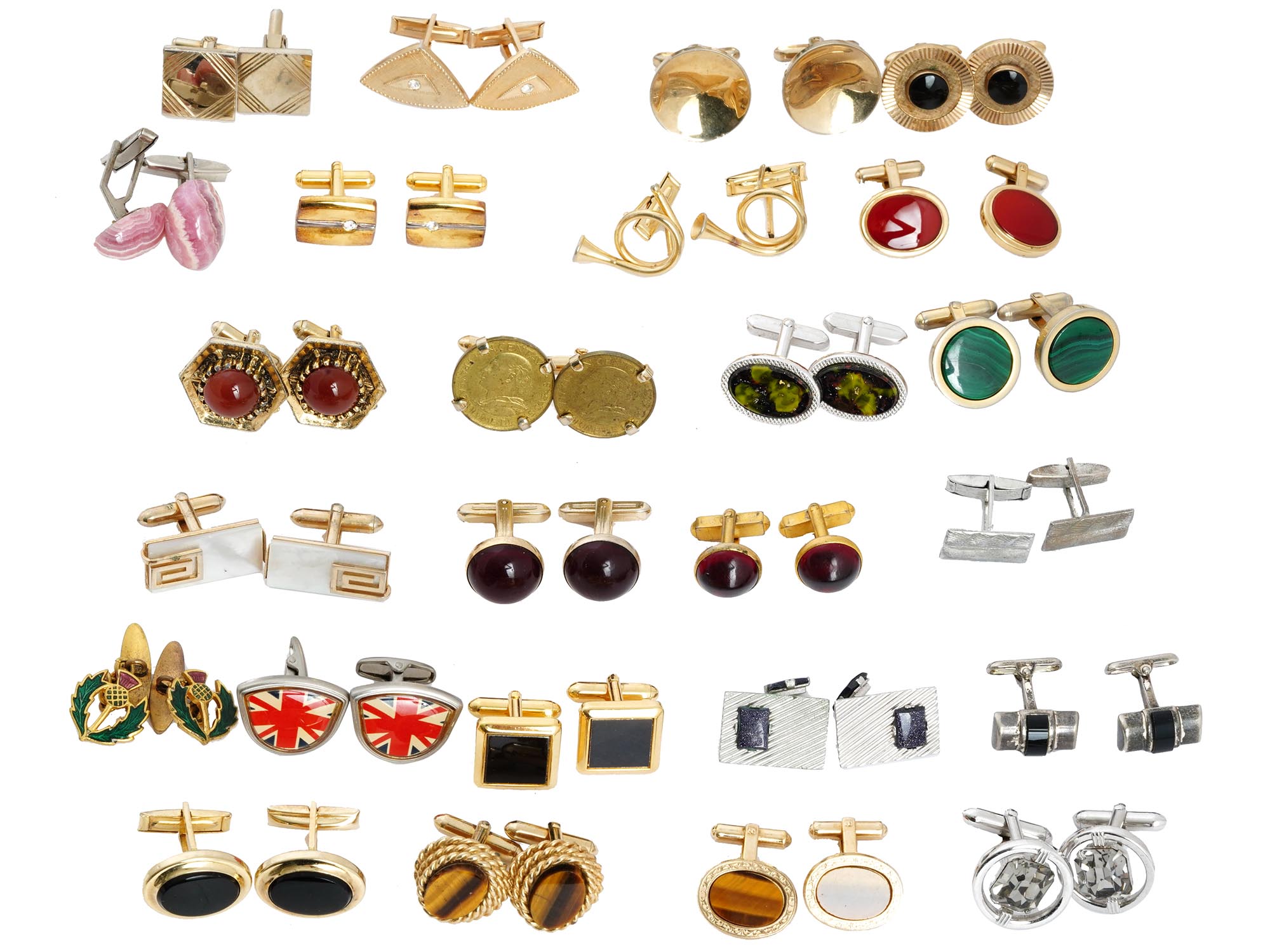 LARGE COLLECTION OF 82 PAIRS OF VINTAGE CUFFLINKS PIC-2