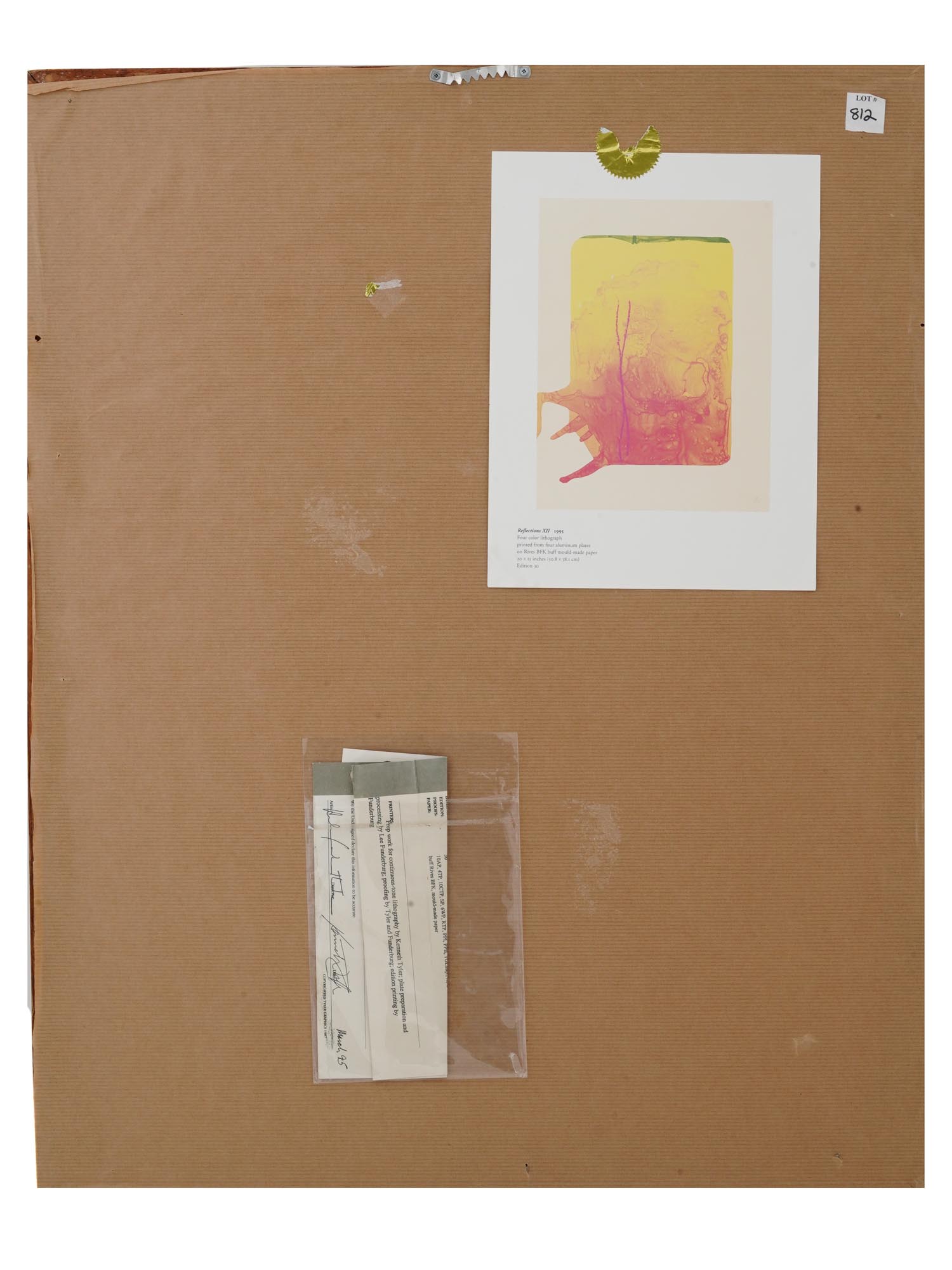 ABSTRACT AMERICAN LITHOGRAPH BY HELEN FRANKENTHALER PIC-6