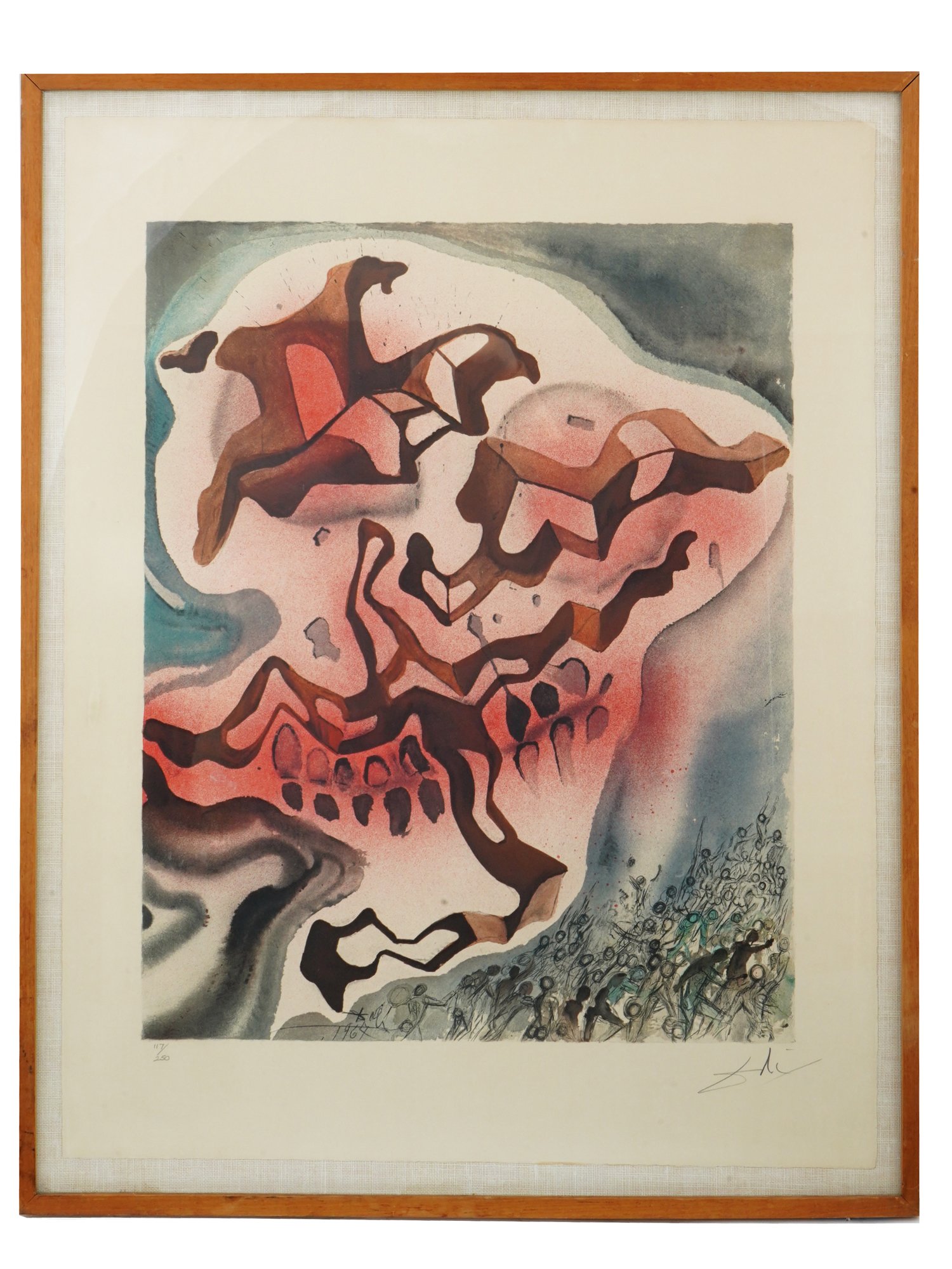 1968 LITHOGRAPH VALLEY OF SHADOW OF DEATH AFTER DALI PIC-0